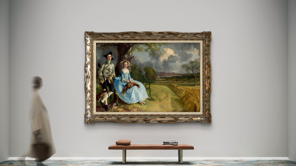 Thomas Gainsborough Mr. and Mrs. Andrews c.1750 — The Unfinished Masterpiece Completed — Limited Edition of 100
