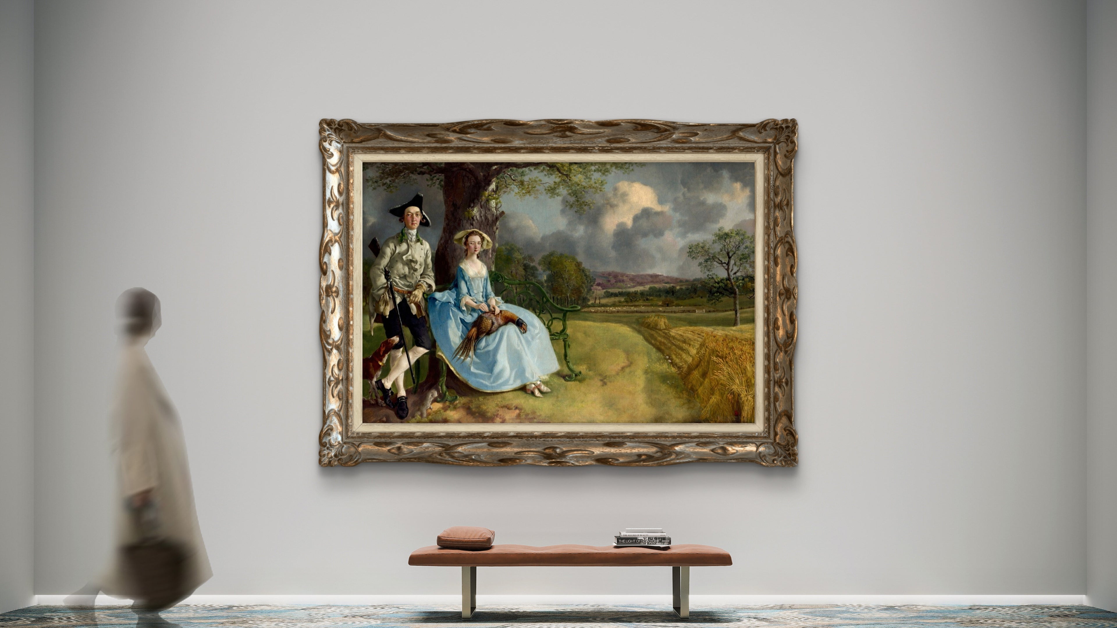 Thomas Gainsborough Mr. and Mrs. Andrews c.1750 — The Unfinished Masterpiece Completed — Limited Edition of 100