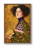 A New Portrait Inspired by Gustav Klimt's Artistic Vision inspired by Emilie Flöge 1902, School of Gustav Klimt