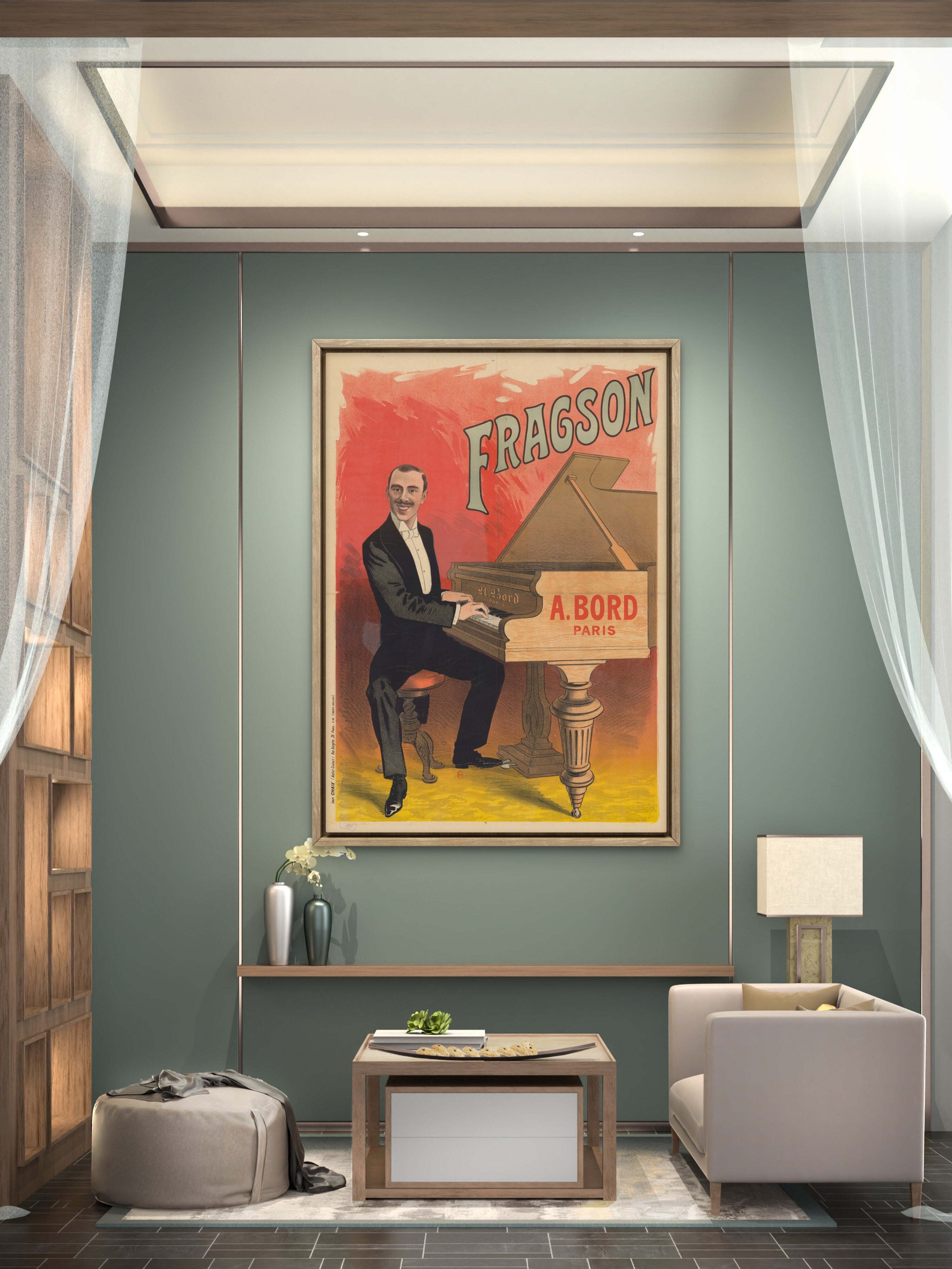 Harry Fragson Music Hall Poster by Émile Tabouret 1890