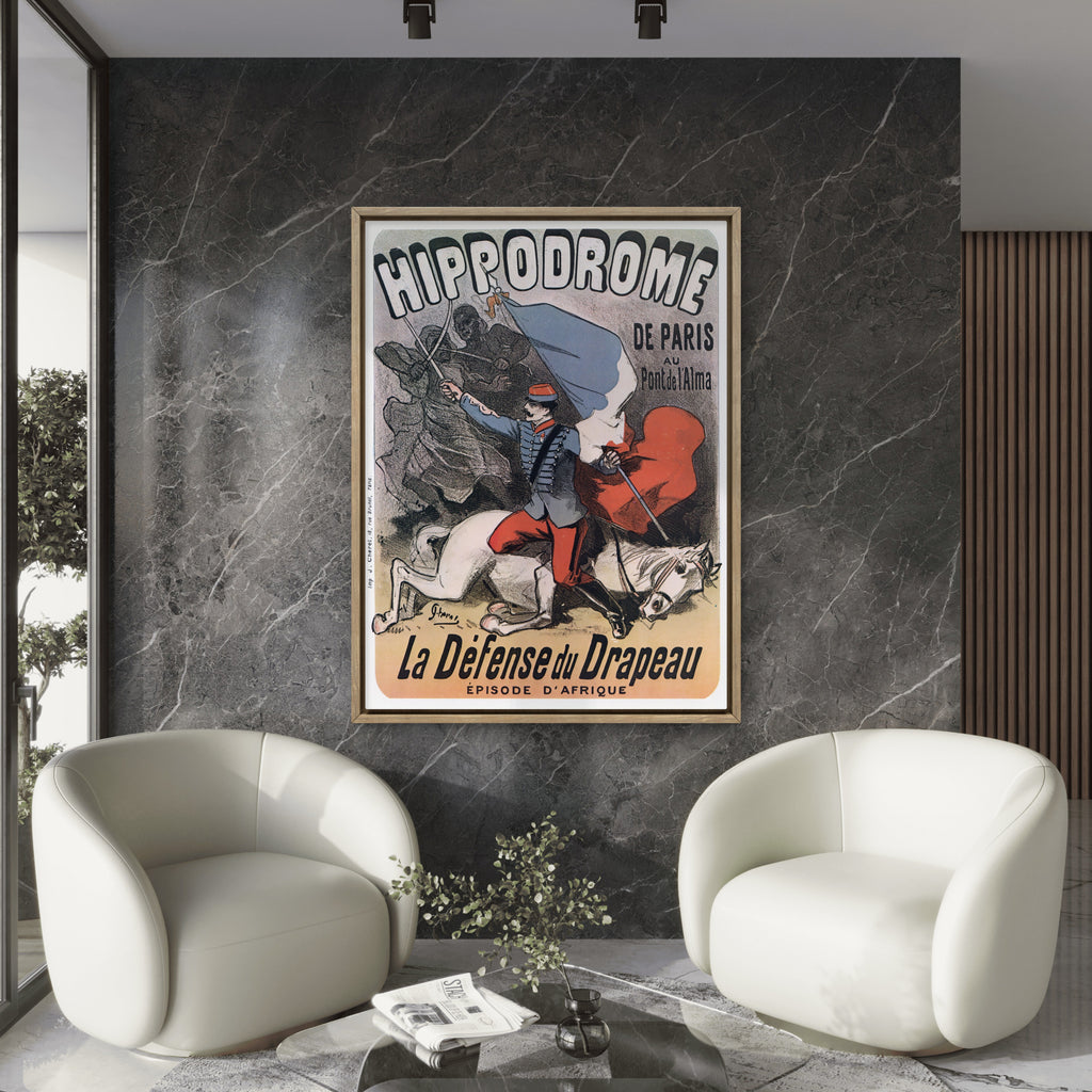 Jules Chéret La Défense du Drapeau 1880 - Patriotic French Poster