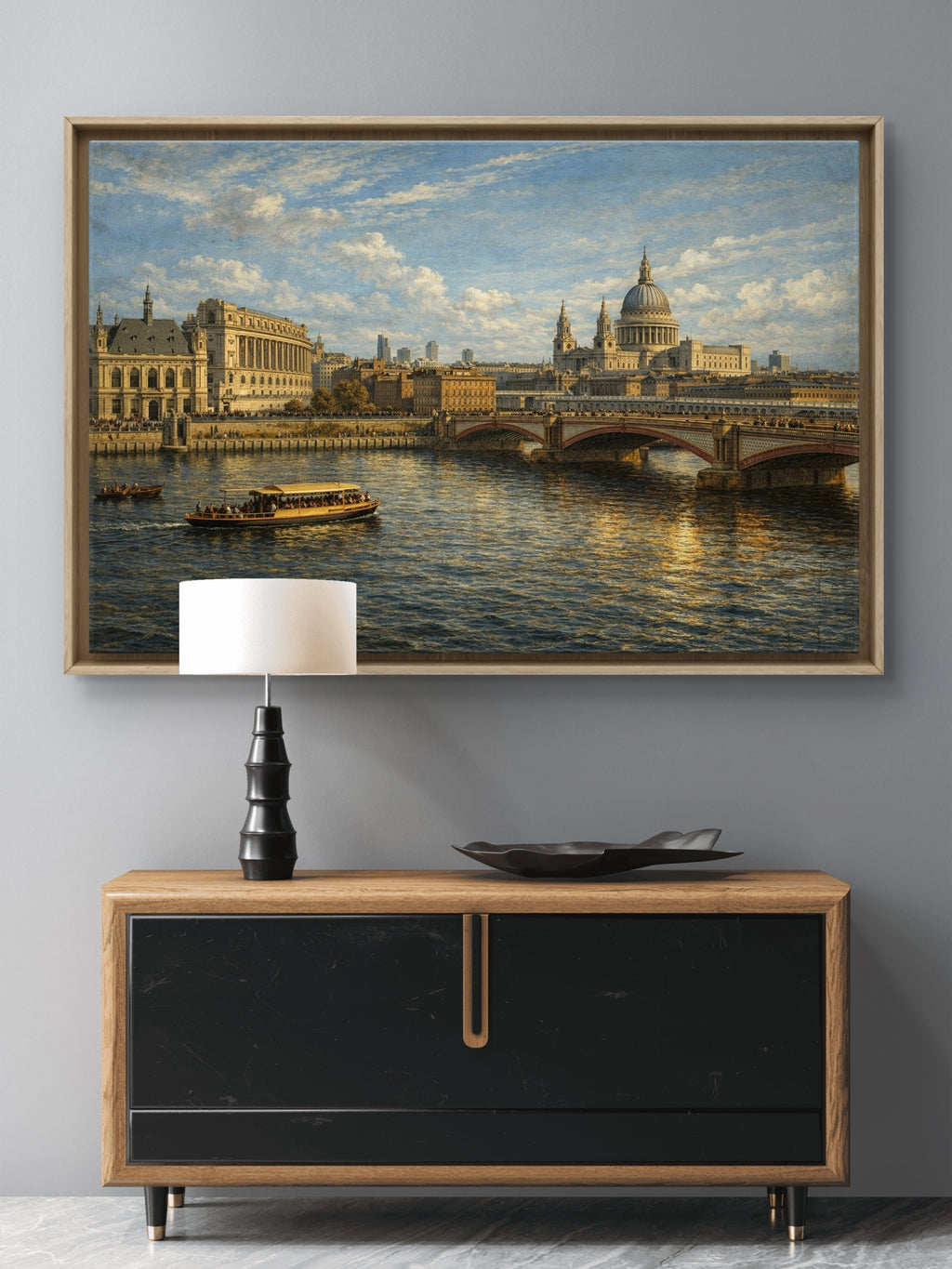 St. Paul’s from the South Bank, School of Canaletto