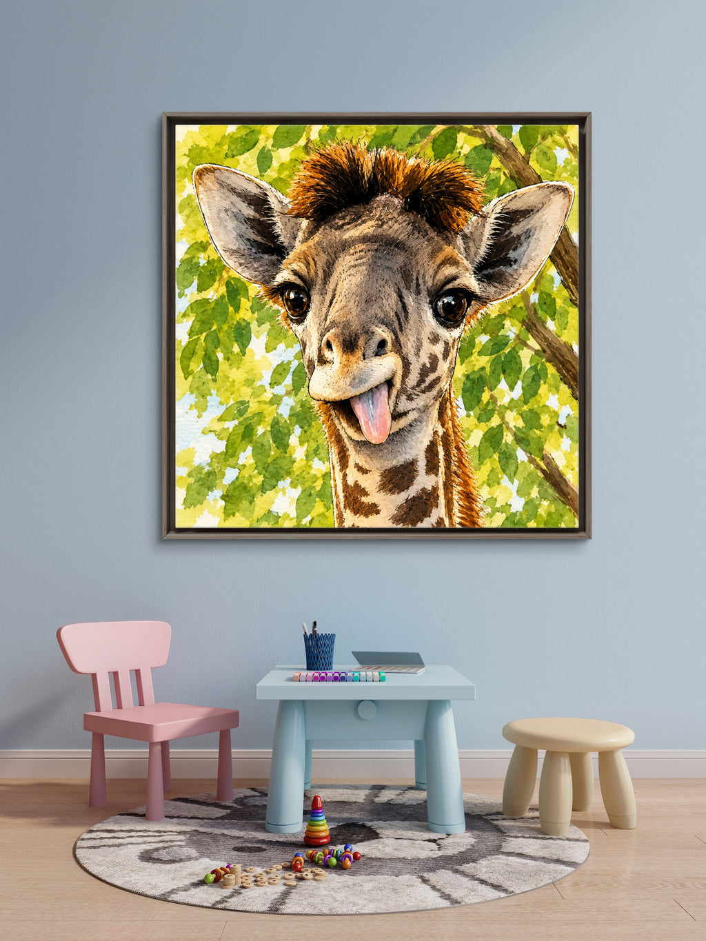 Baby Giraffe Fine Art Print — Nursery & Children's Room Wall Art