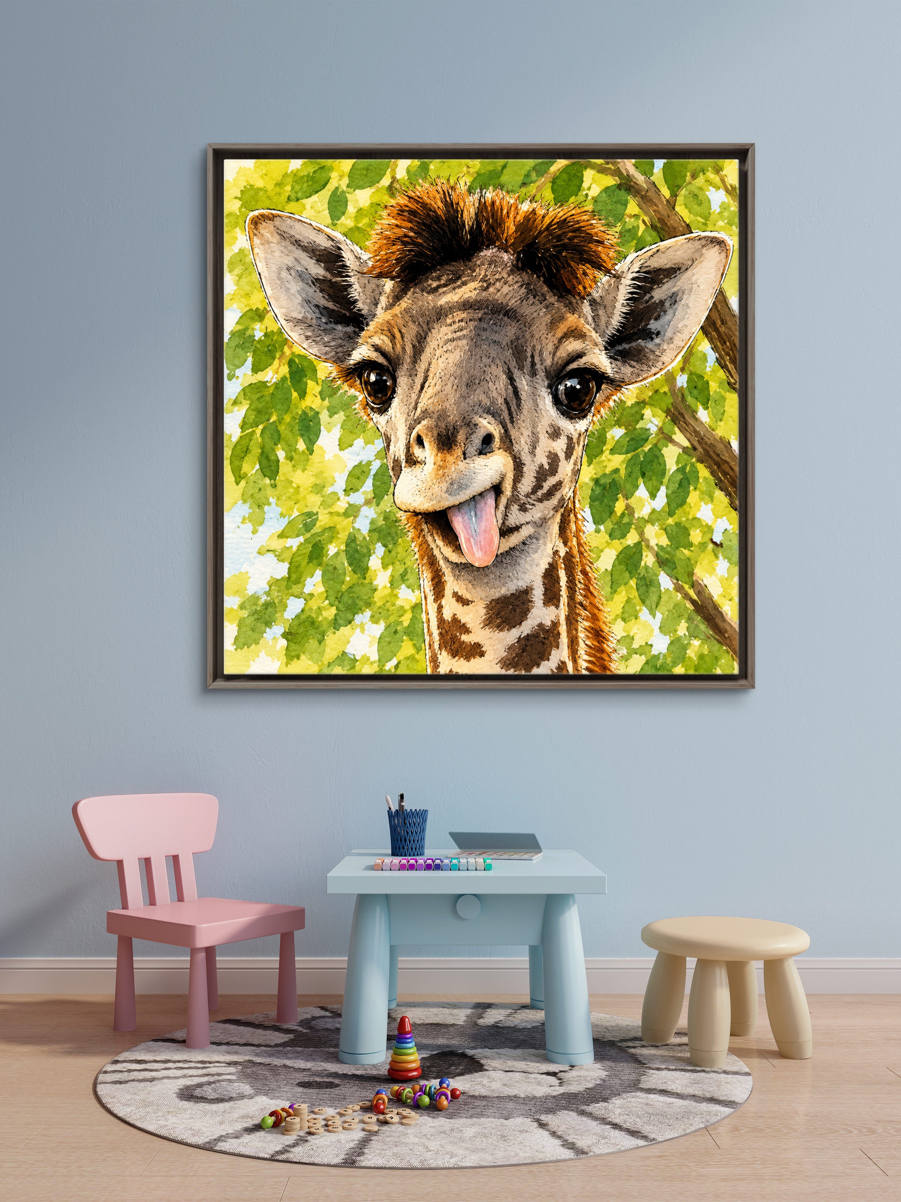Baby Giraffe Fine Art Print — Nursery & Children's Room Wall Art