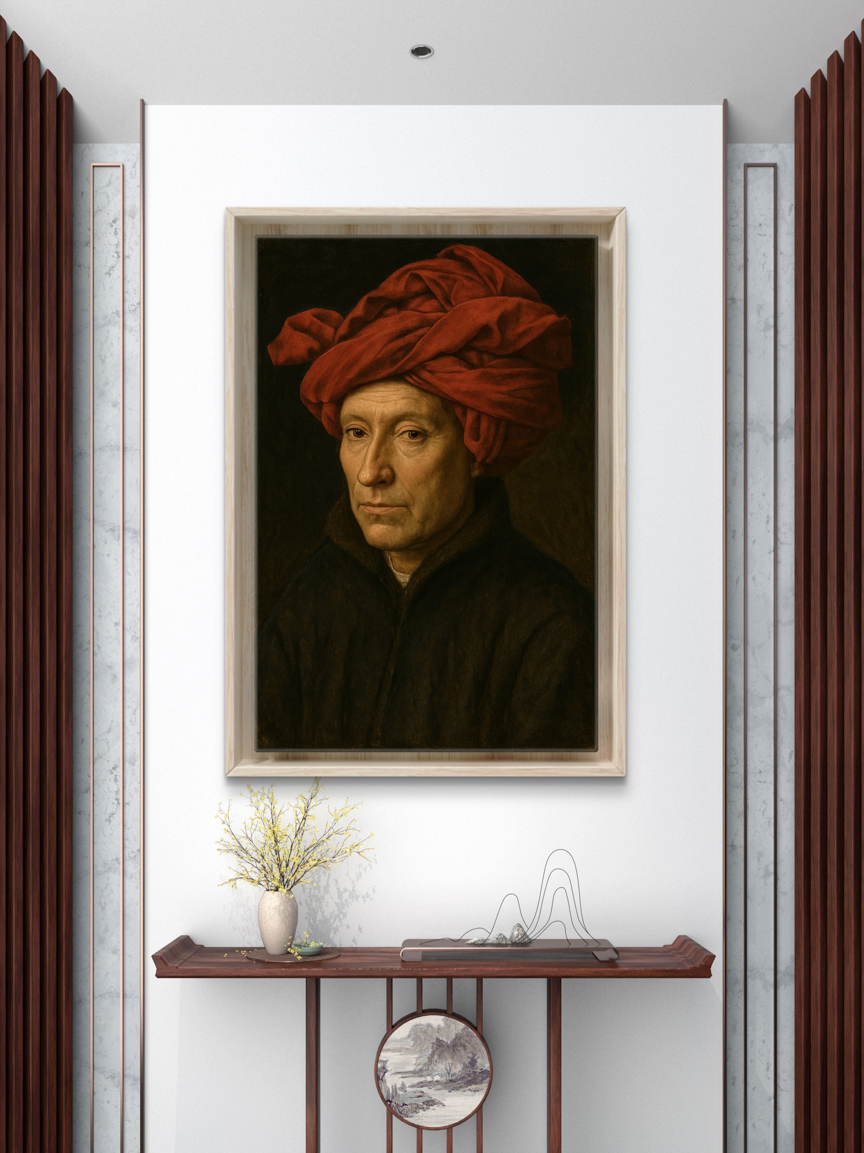 Jan Van Eyck Man in a Red Turban 1433 — The Artist's Gaze