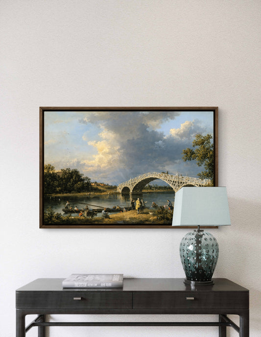 Old Walton Bridge, by Canaletto