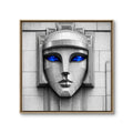 Art Deco Face with Sapphire Eyes — Original Fine Art Photography Print