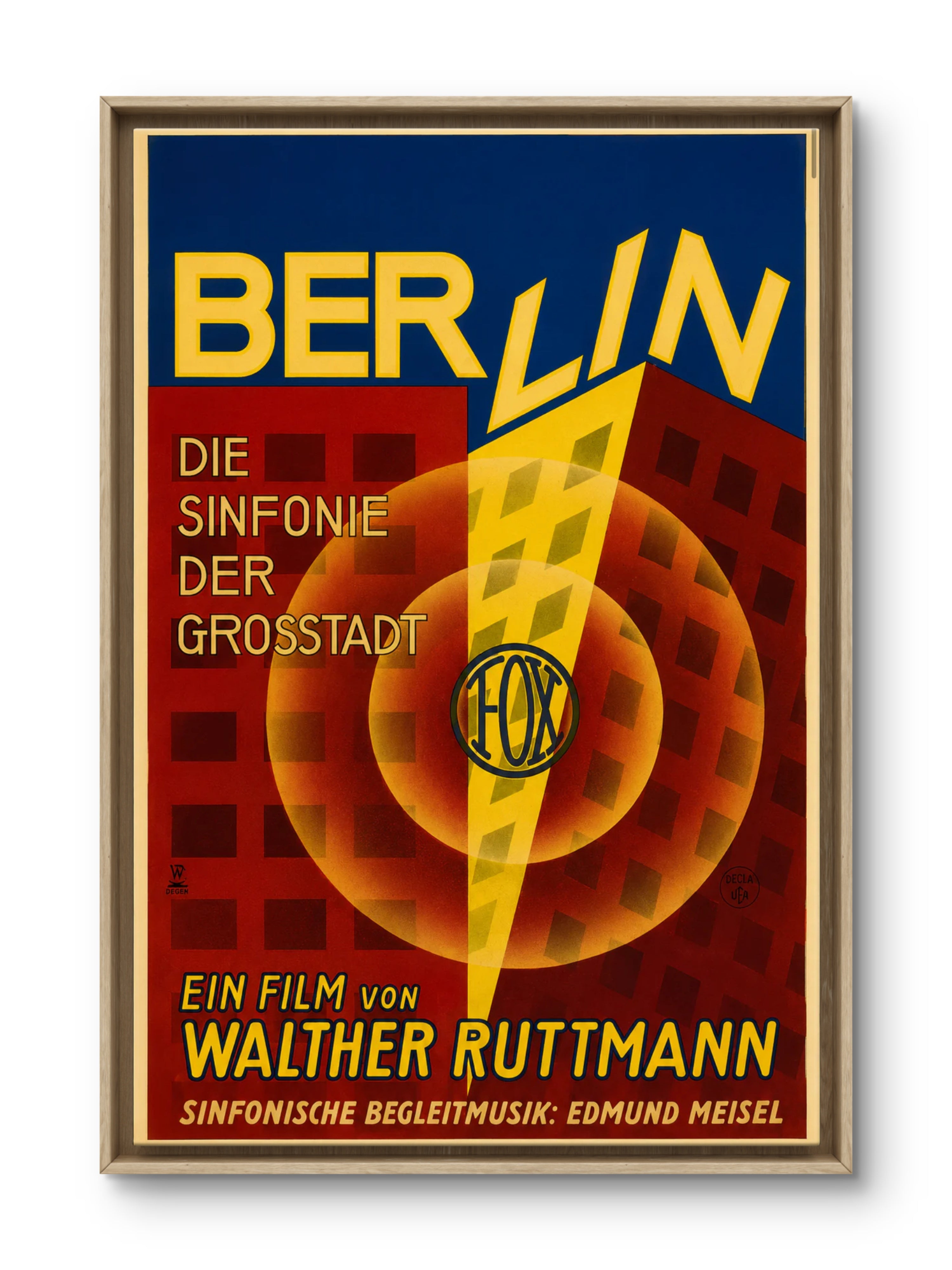Berlin: Symphony of a Great City, 1927 Movie Poster, Elliott Best Remaster