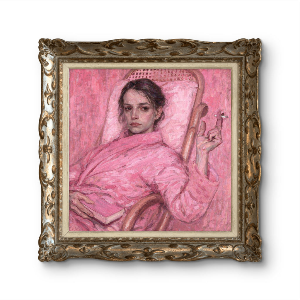 Repose in a Pink Robe