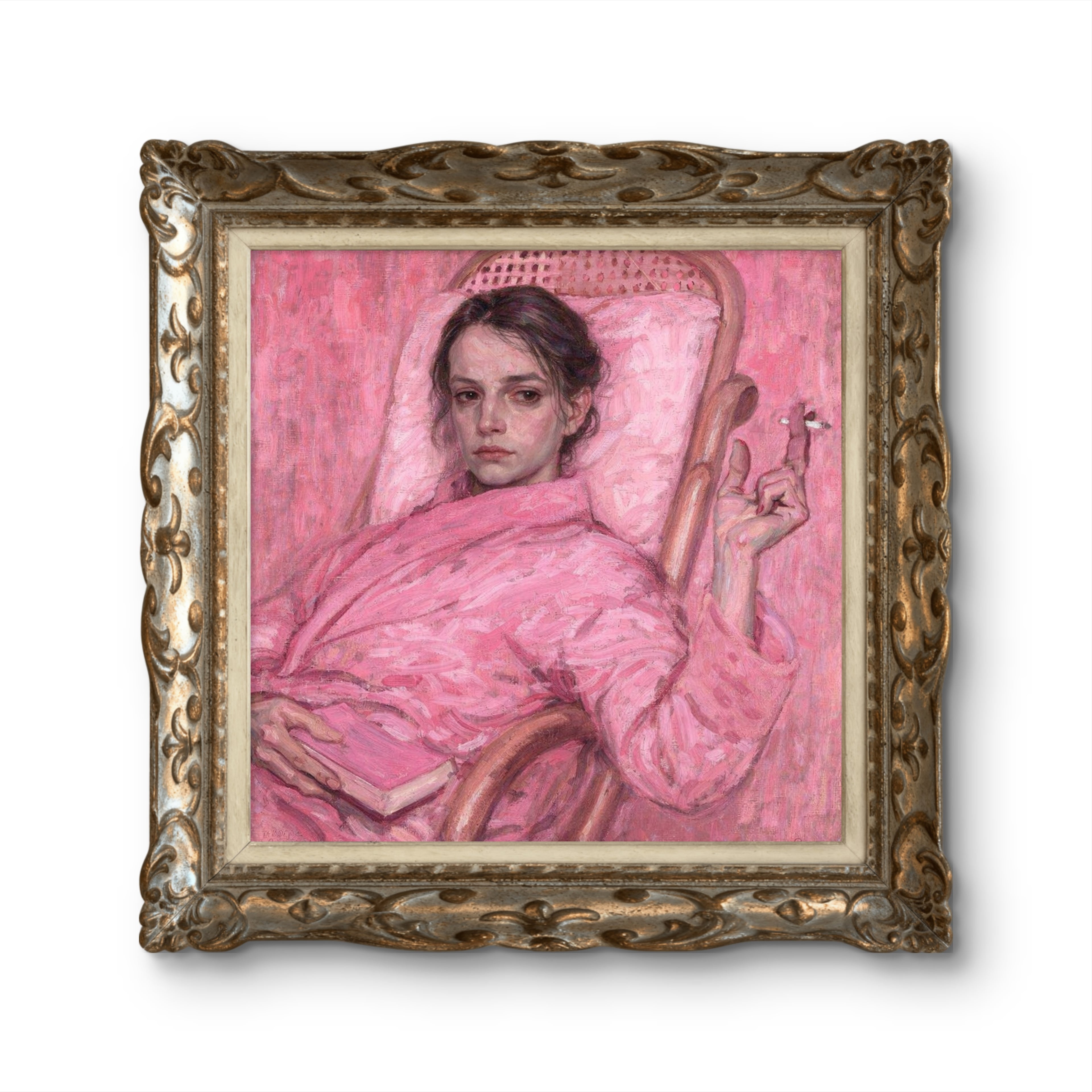 Repose in a Pink Robe