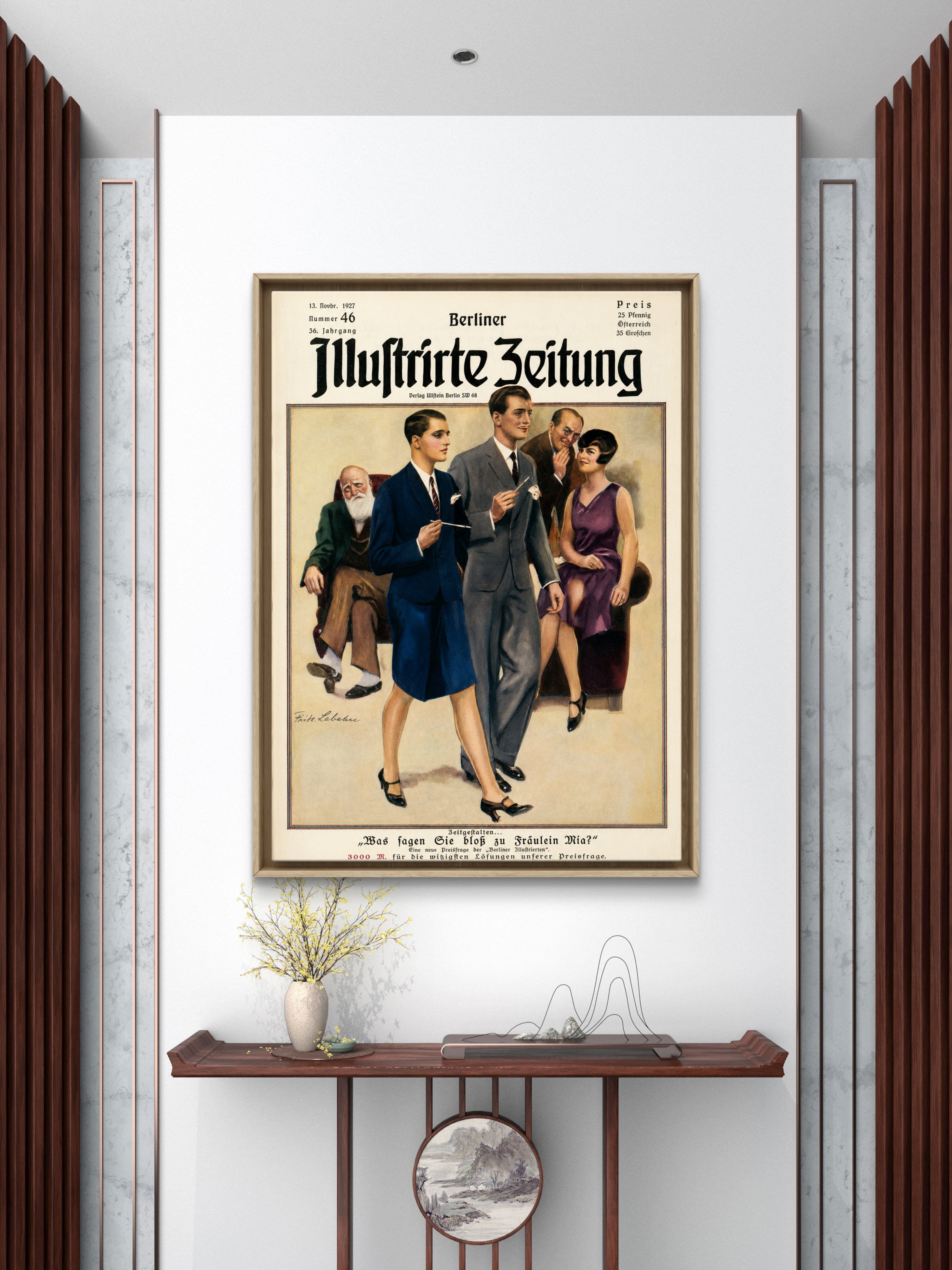 Fräulein Mia, Berlin 1927 A Restored Cover of the Berliner Illustrirte Zeitung