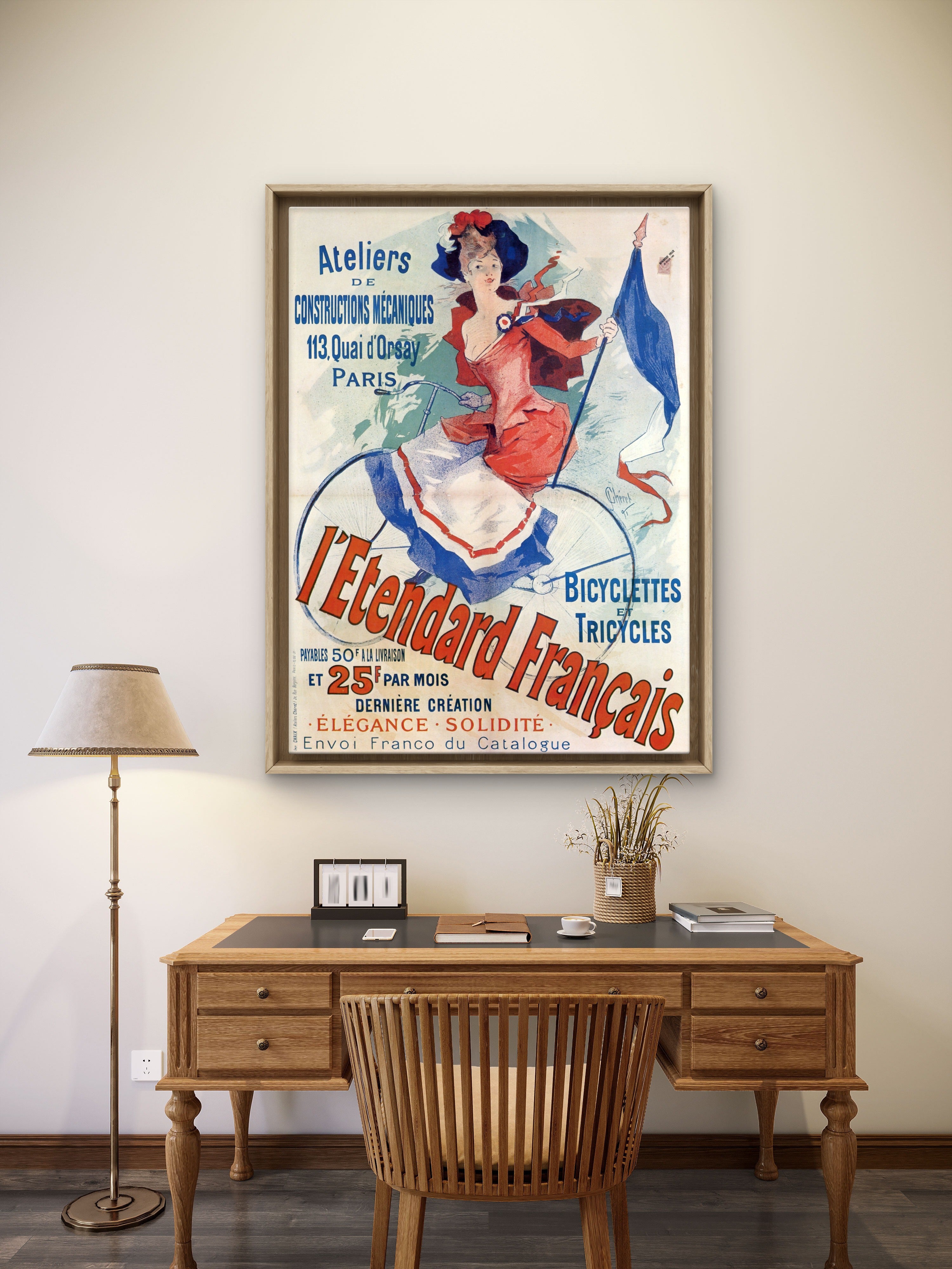 Jules Chéret L'Etendard Français 1891 - Patriotic Belle Époque Poster