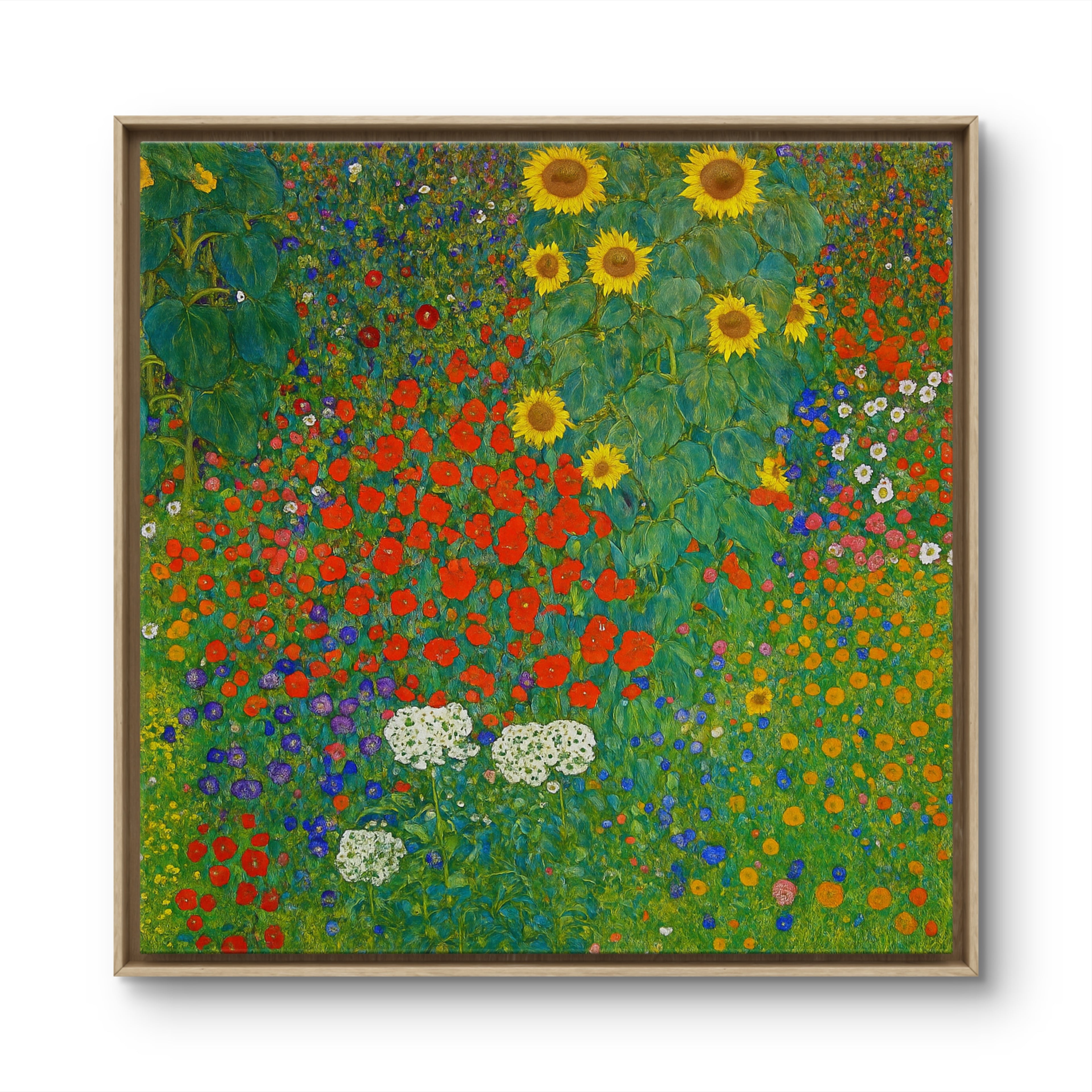 Klimt, Gustav (1862-1918) - Farm garden with sunflowers 1905-6
