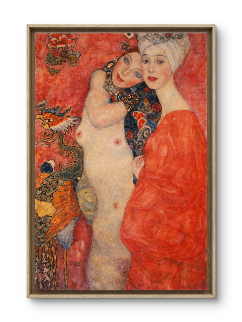 Gustav Klimt (1862–1918), Girl Friends (Die Freundinnen), 1916–1917, Remastered by Elliott Best