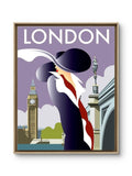 London Art Deco Travel Poster 1930s — The Lady at Westminster