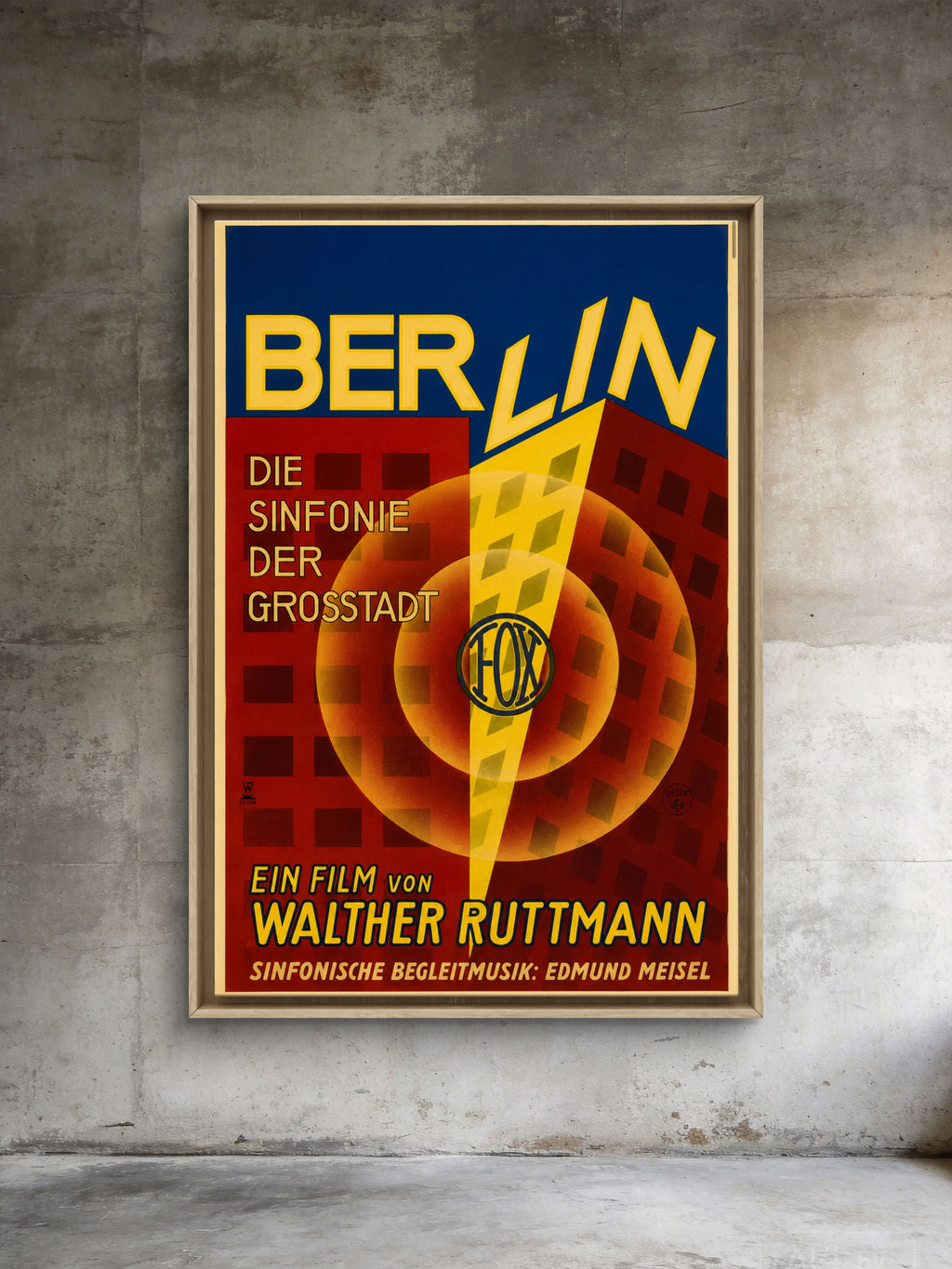 Berlin: Symphony of a Great City, 1927 Movie Poster, Elliott Best Remaster