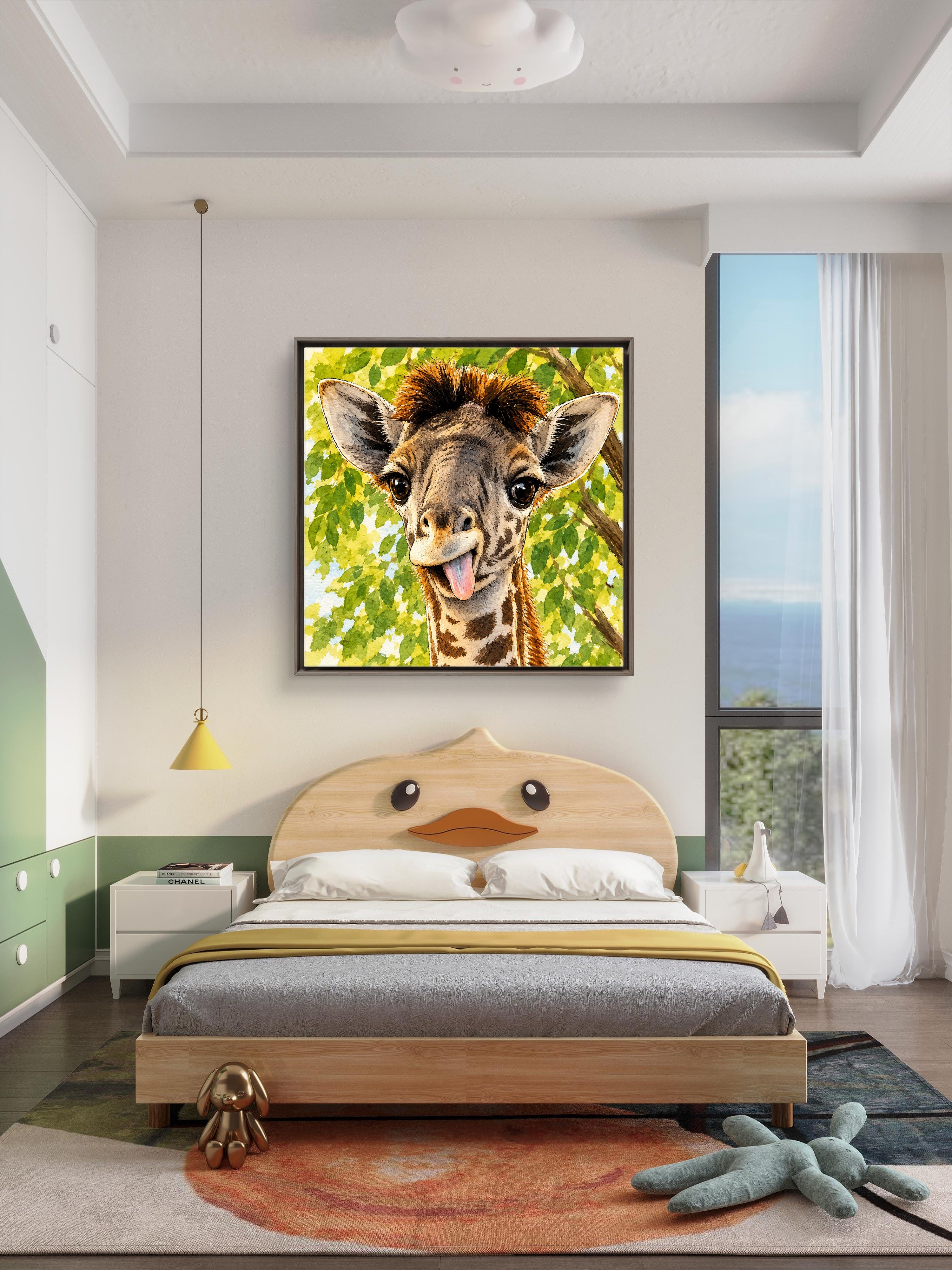 Baby Giraffe Fine Art Print — Nursery & Children's Room Wall Art