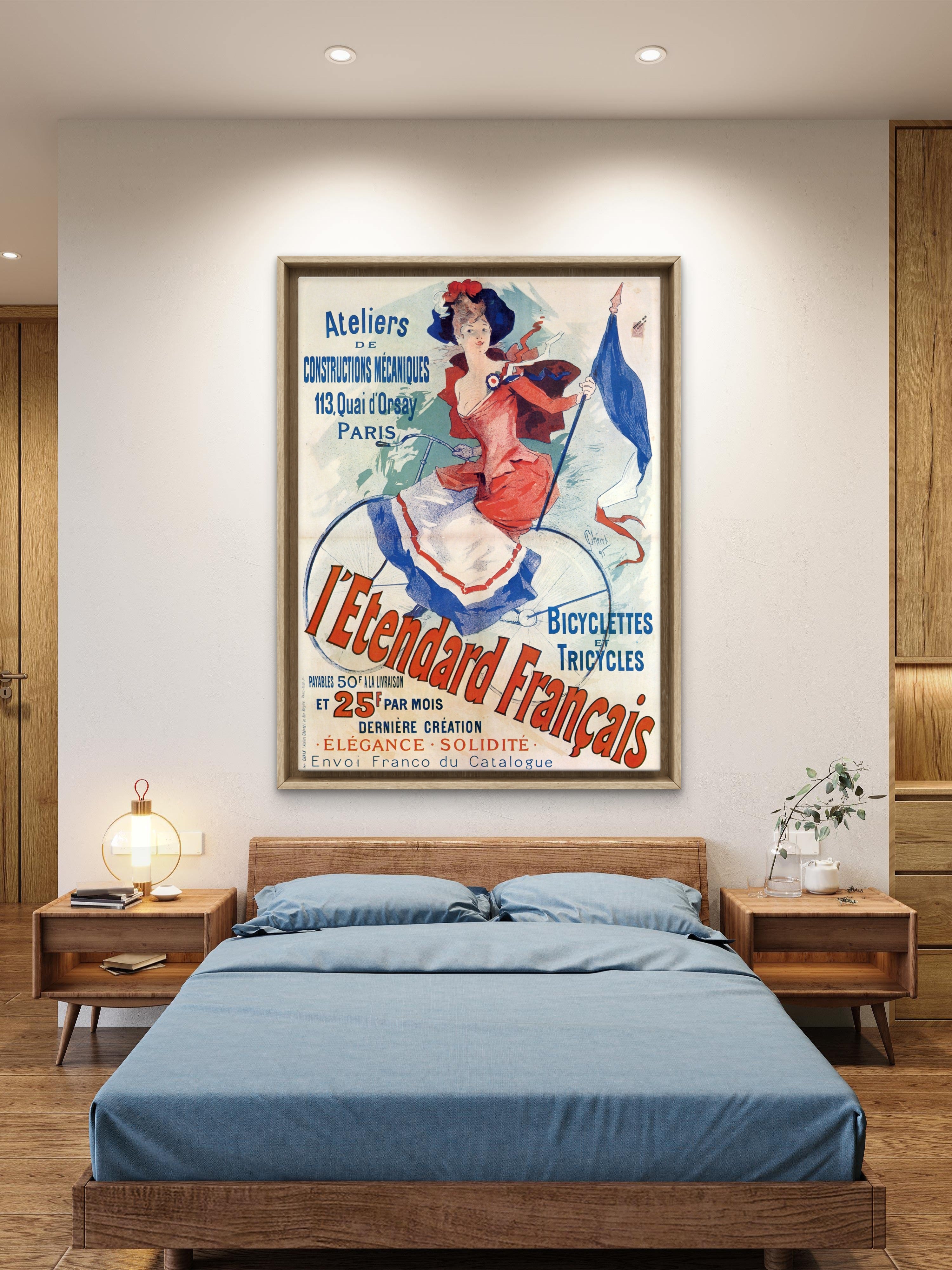 Jules Chéret L'Etendard Français 1891 - Patriotic Belle Époque Poster