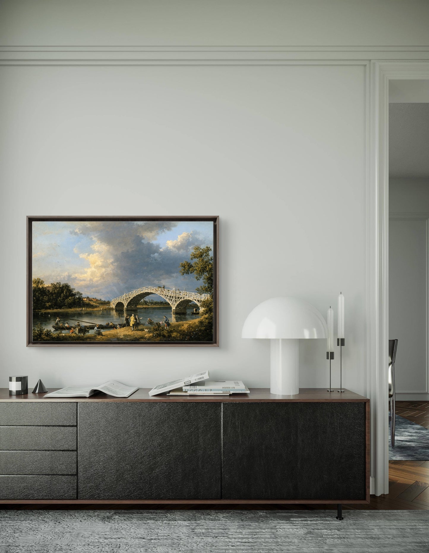 Old Walton Bridge, by Canaletto