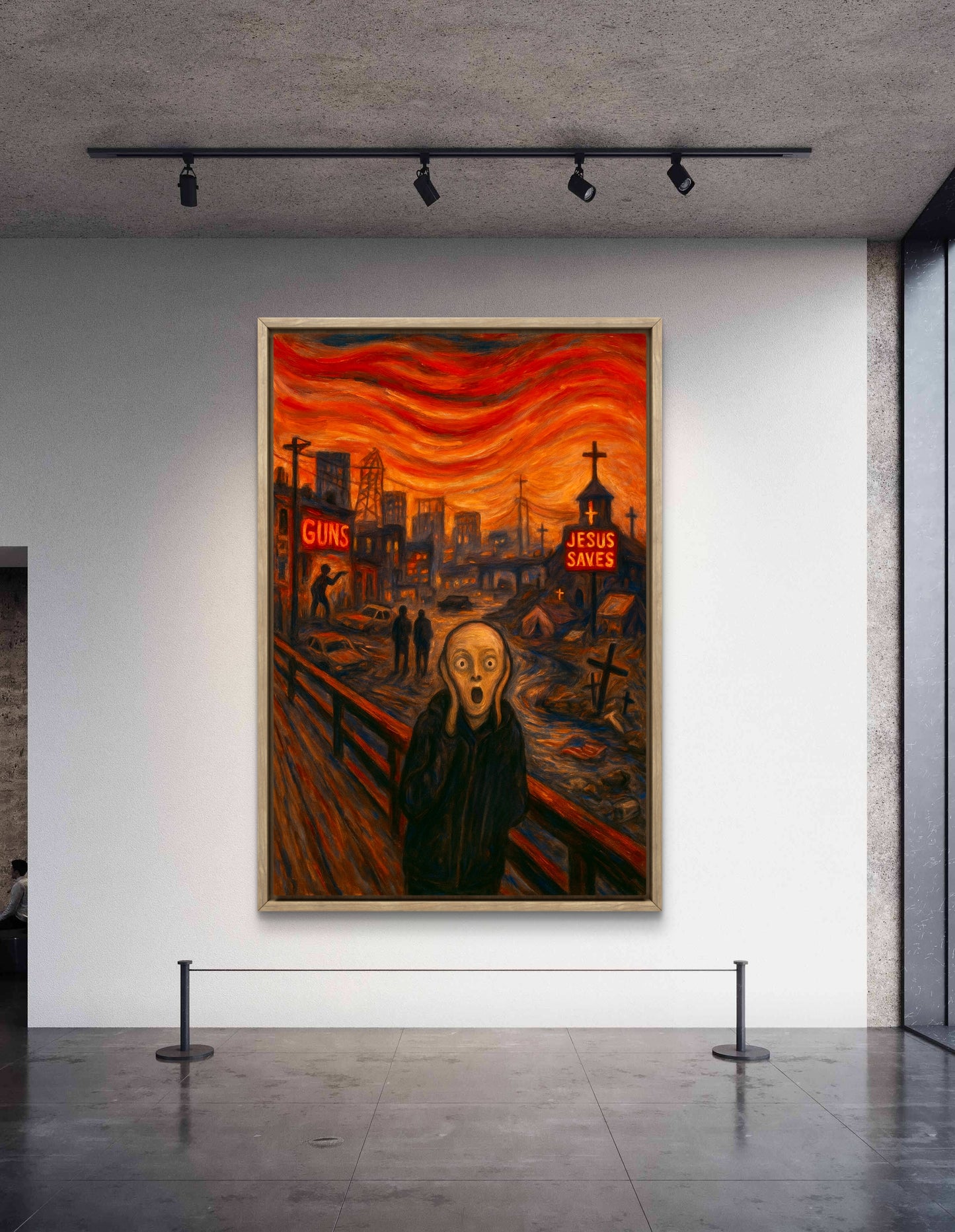 Edvard Munch's iconic work, "The Scream 2025," inspired by Edvard Munch.