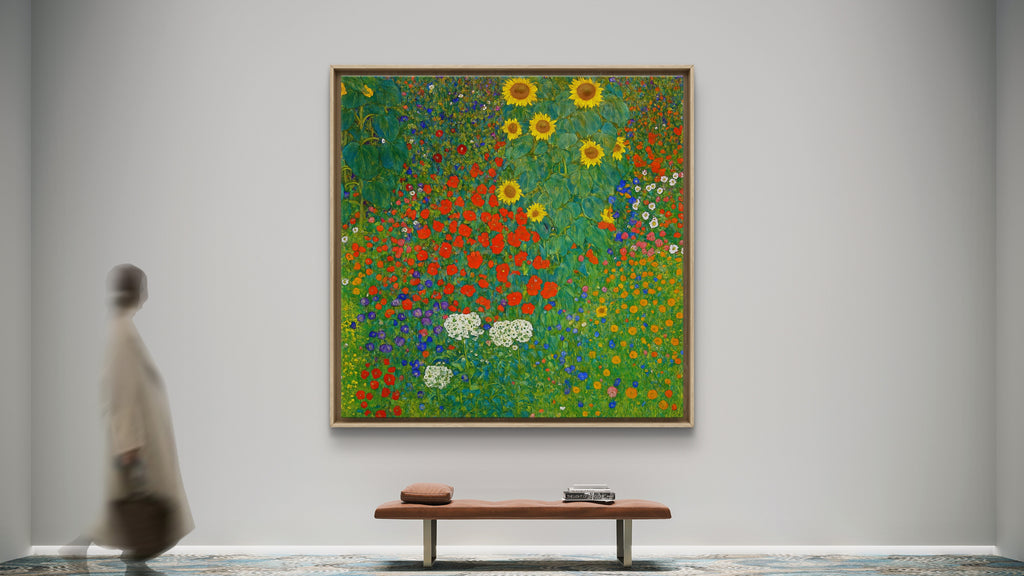 Klimt, Gustav (1862-1918) - Farm garden with sunflowers 1905-6