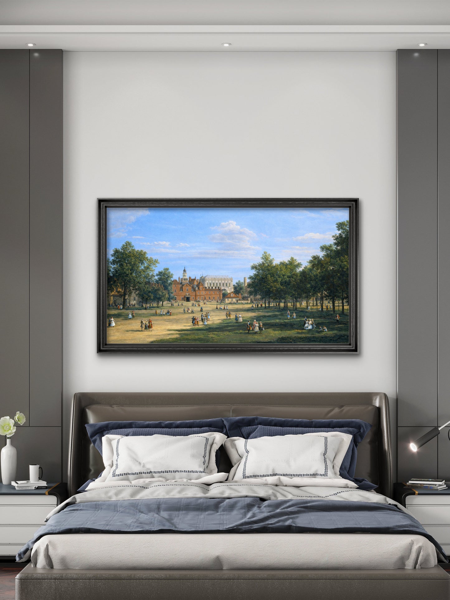 The Old Horse Guards and the Banqueting House from St James's Park, by Canaletto