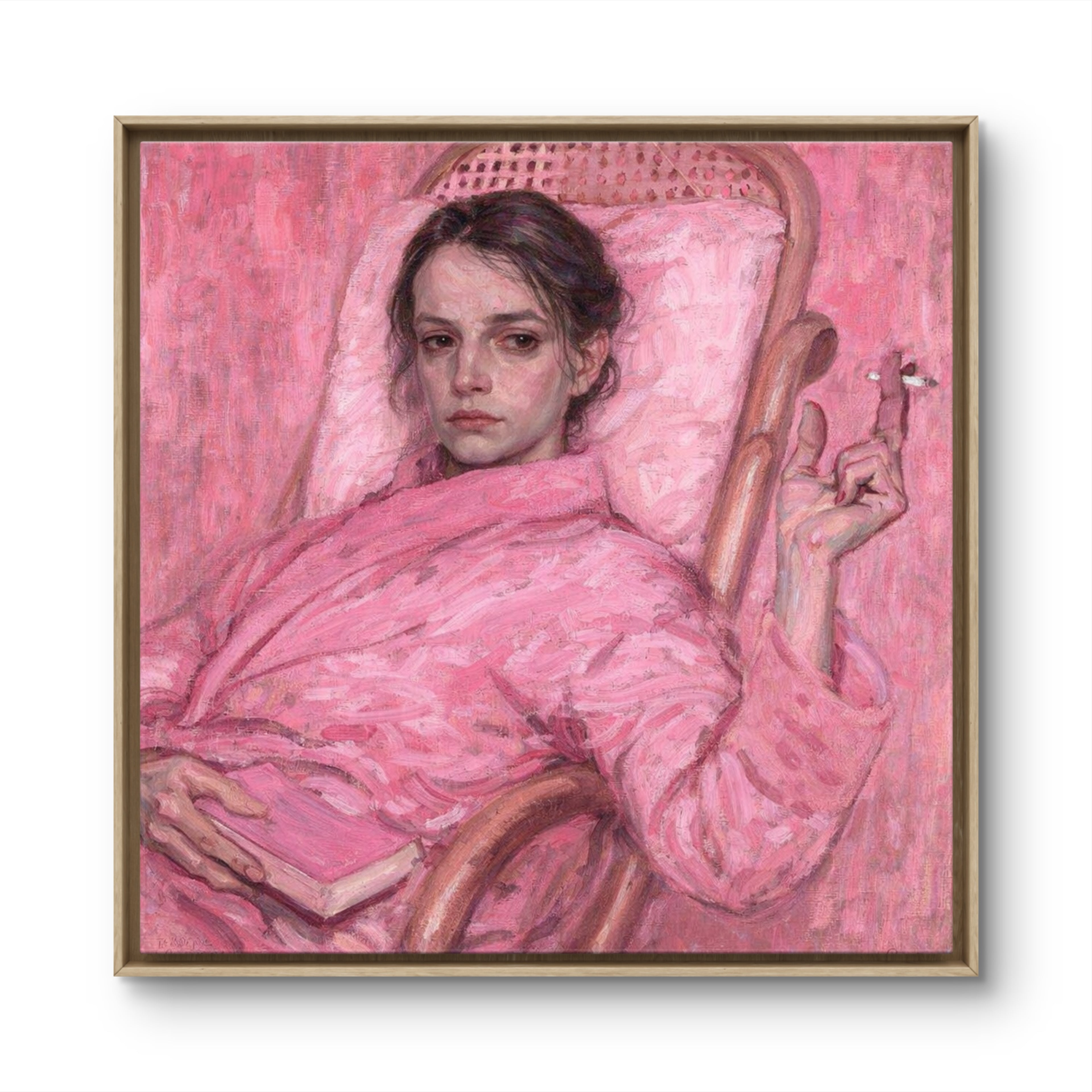 Repose in a Pink Robe