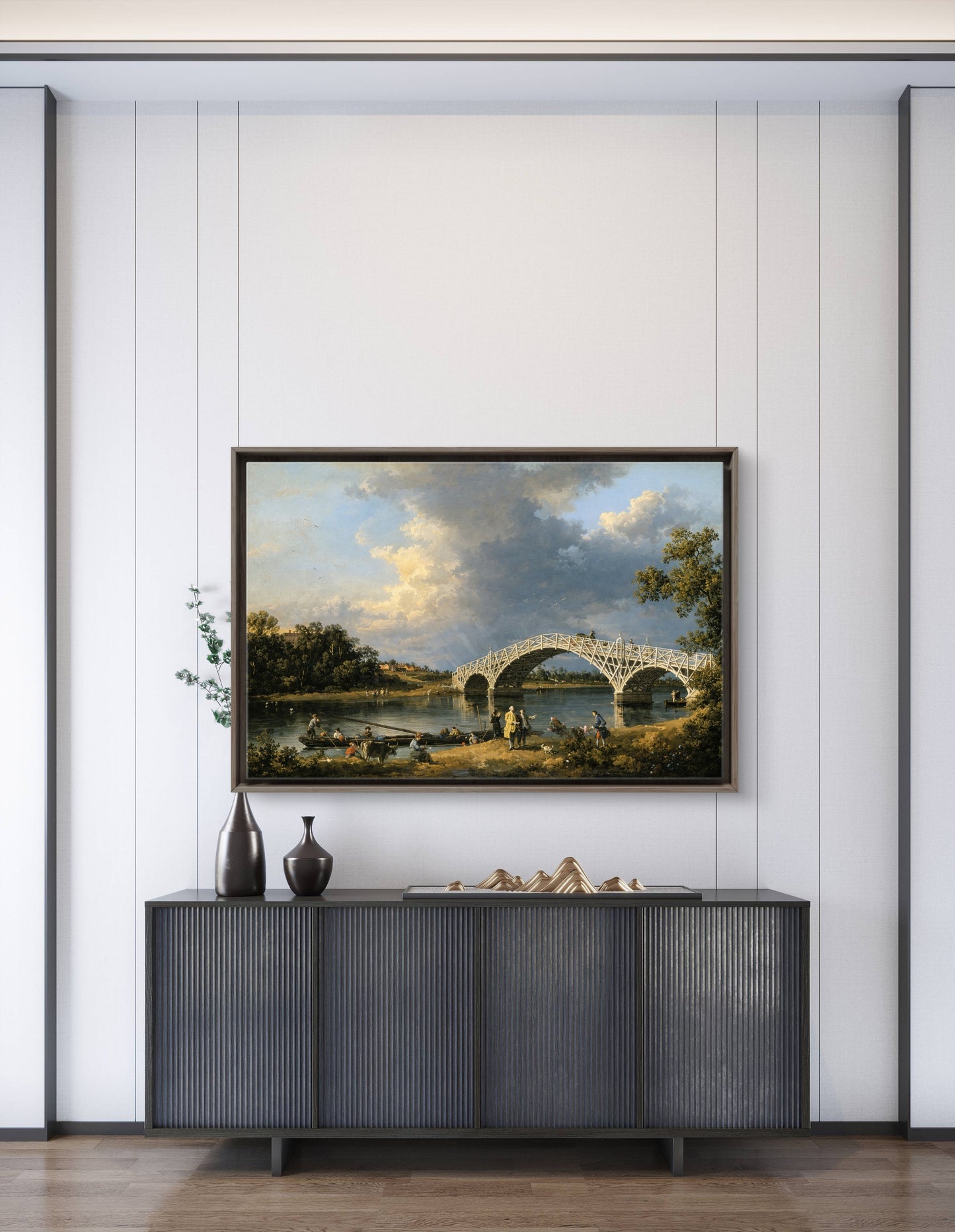 Old Walton Bridge, by Canaletto