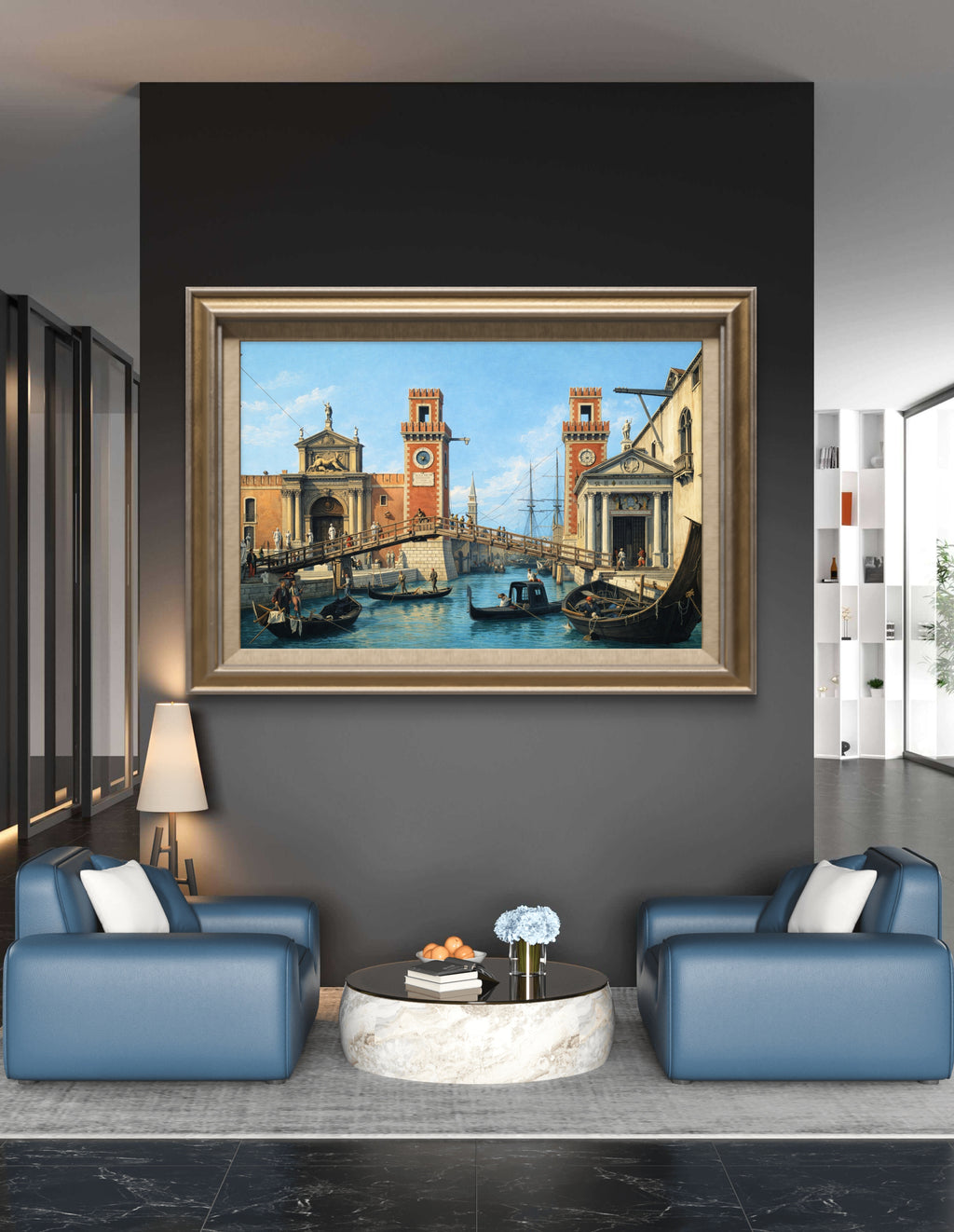 Venice: The Basin of San Marco on Ascension Day, by Canaletto.