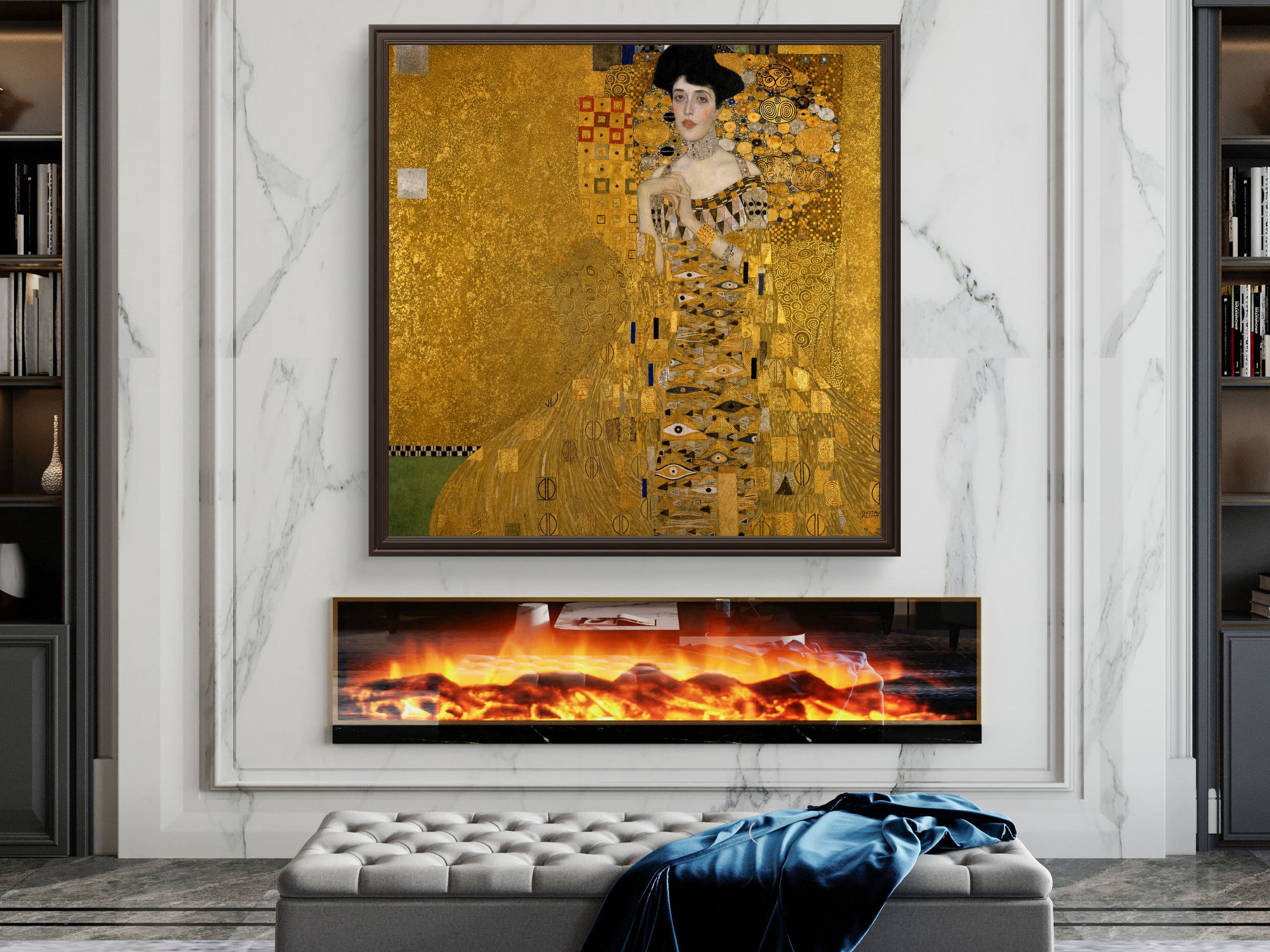 Portrait of Adele Block-Bauer, Gustav Klimt, 1907, Elliott Best Studio Restoration