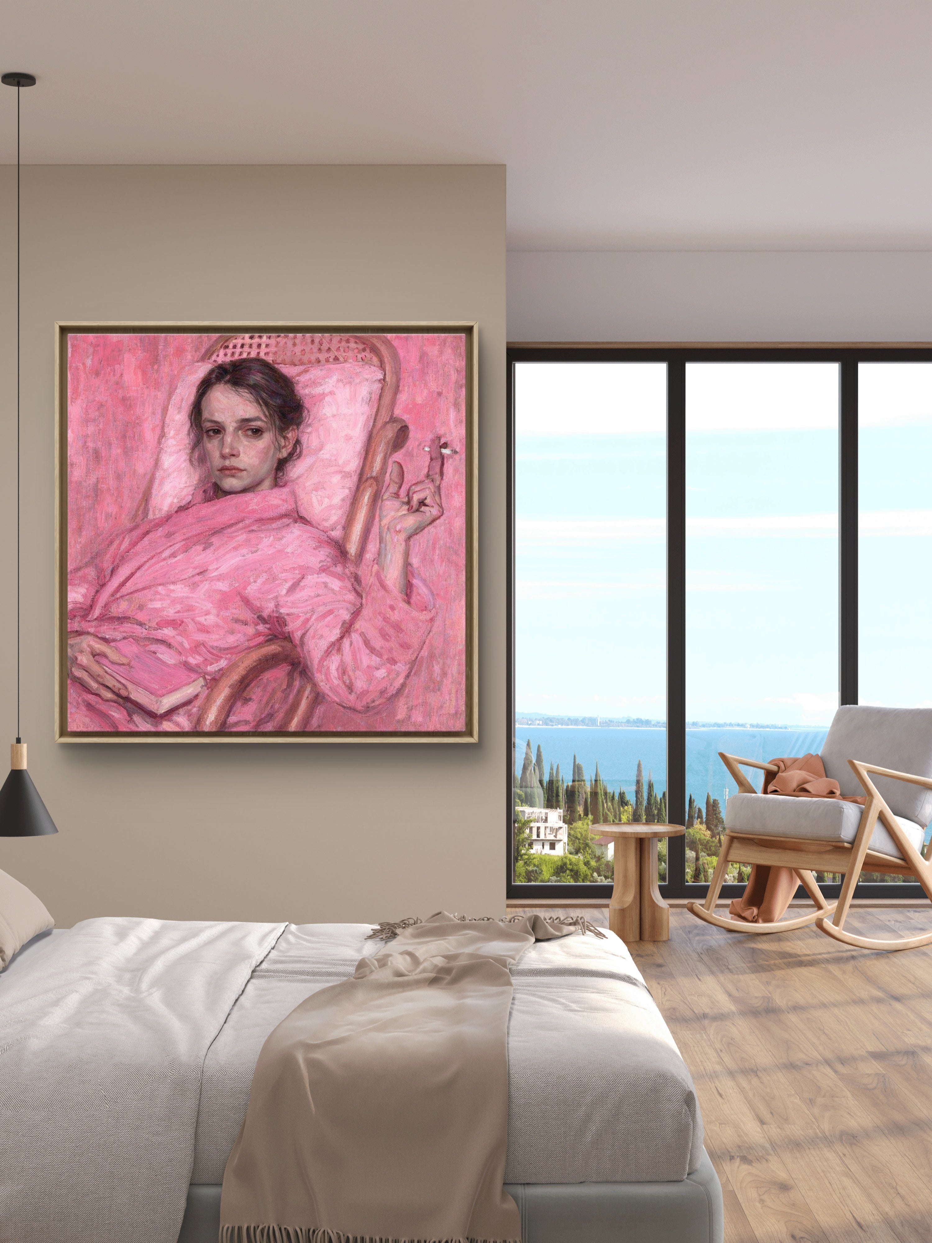 Repose in a Pink Robe