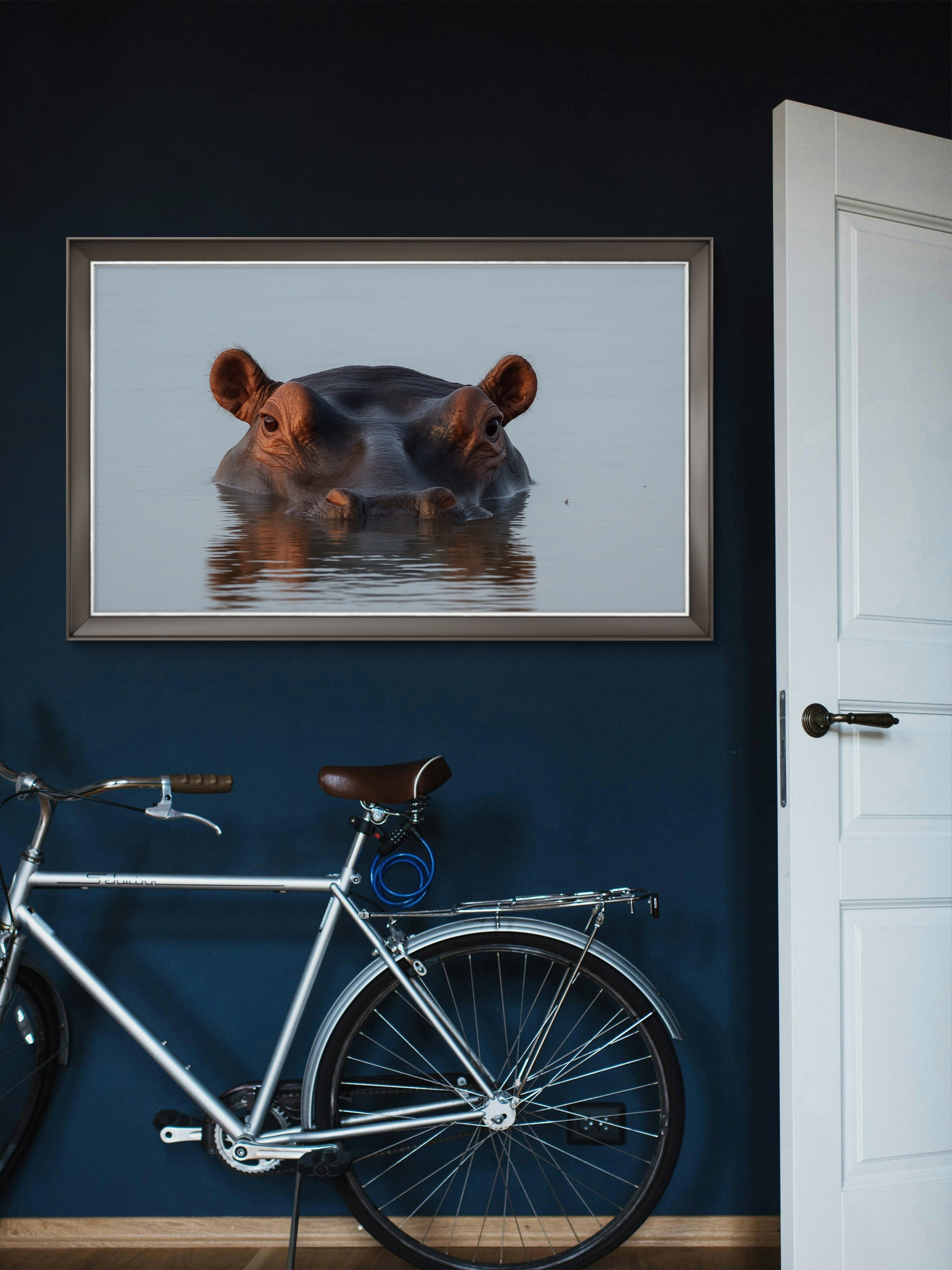 Moment of Stillness, Leopard Song Game Reserve, Hippo, — An Elliott Best Original Photograph