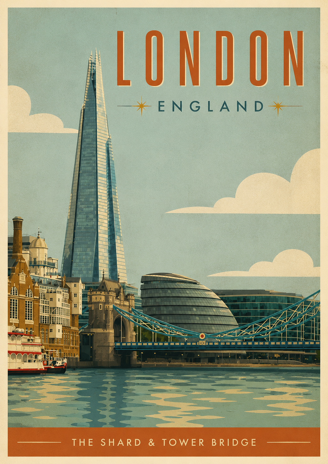 View of the Shard from the Thames