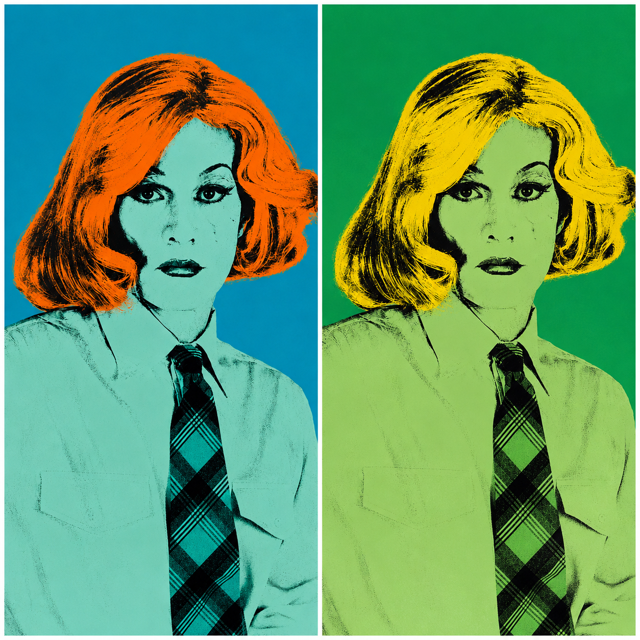 Andy Warhol in drag