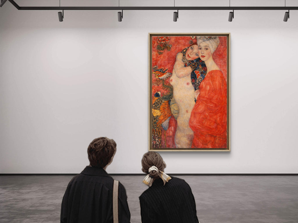 Gustav Klimt (1862–1918), Girl Friends (Die Freundinnen), 1916–1917, Remastered by Elliott Best