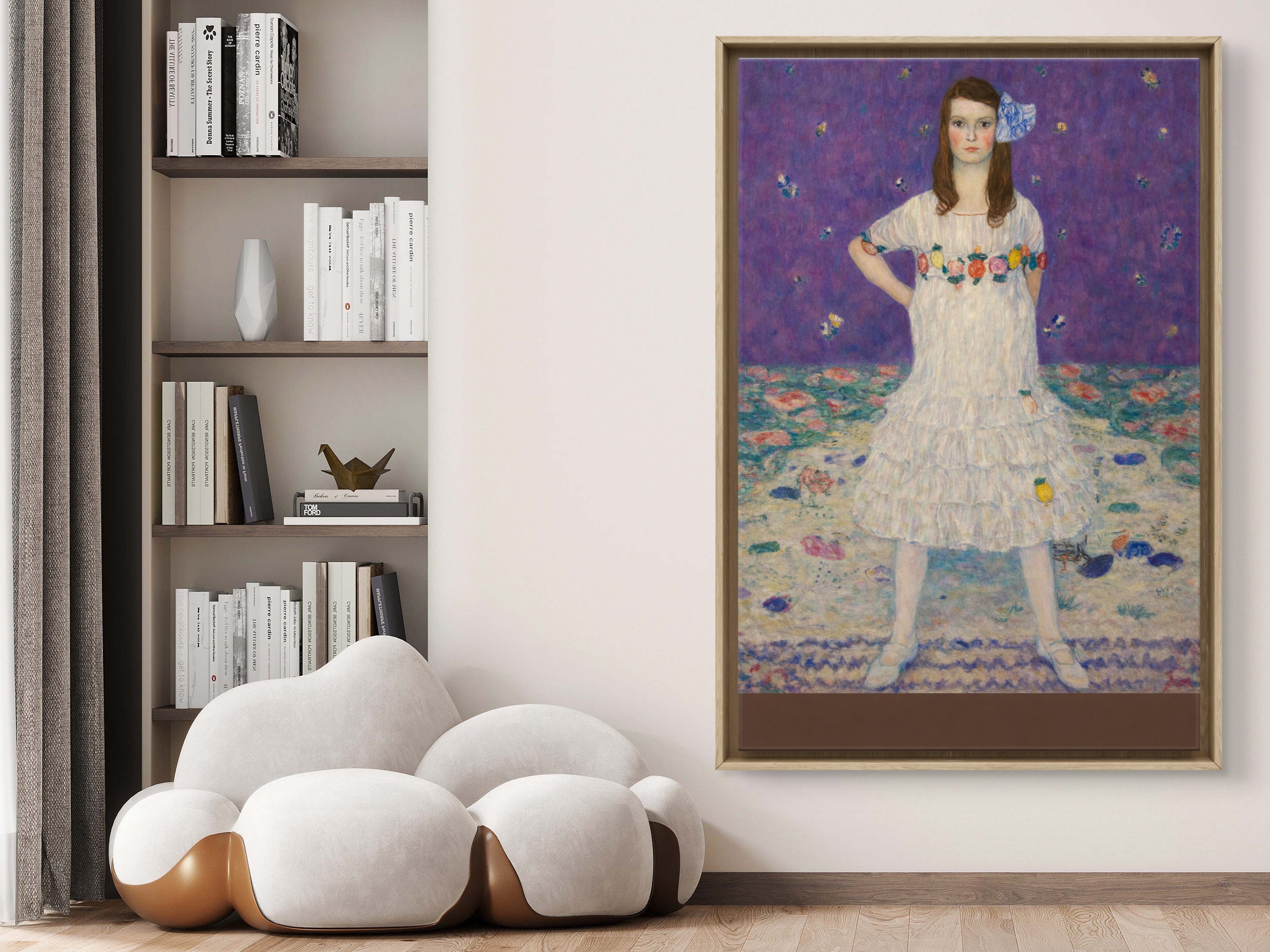 Gustav Klimt, 1912–1913, Portrait of Mäda Primavesi, Remastered by Elliott Best