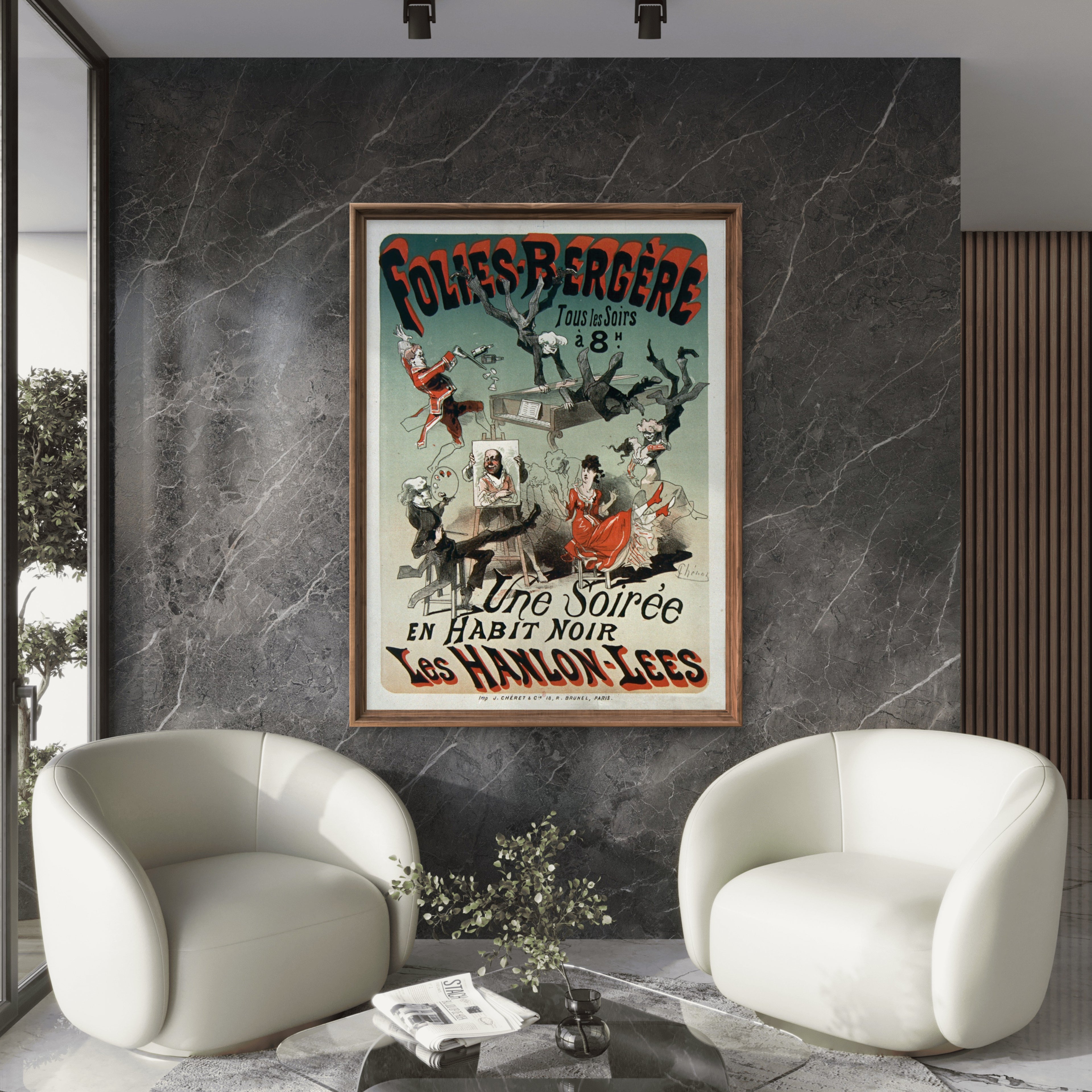 Jules Chéret Folies Bergère 1878 - Historic Belle Époque Poster