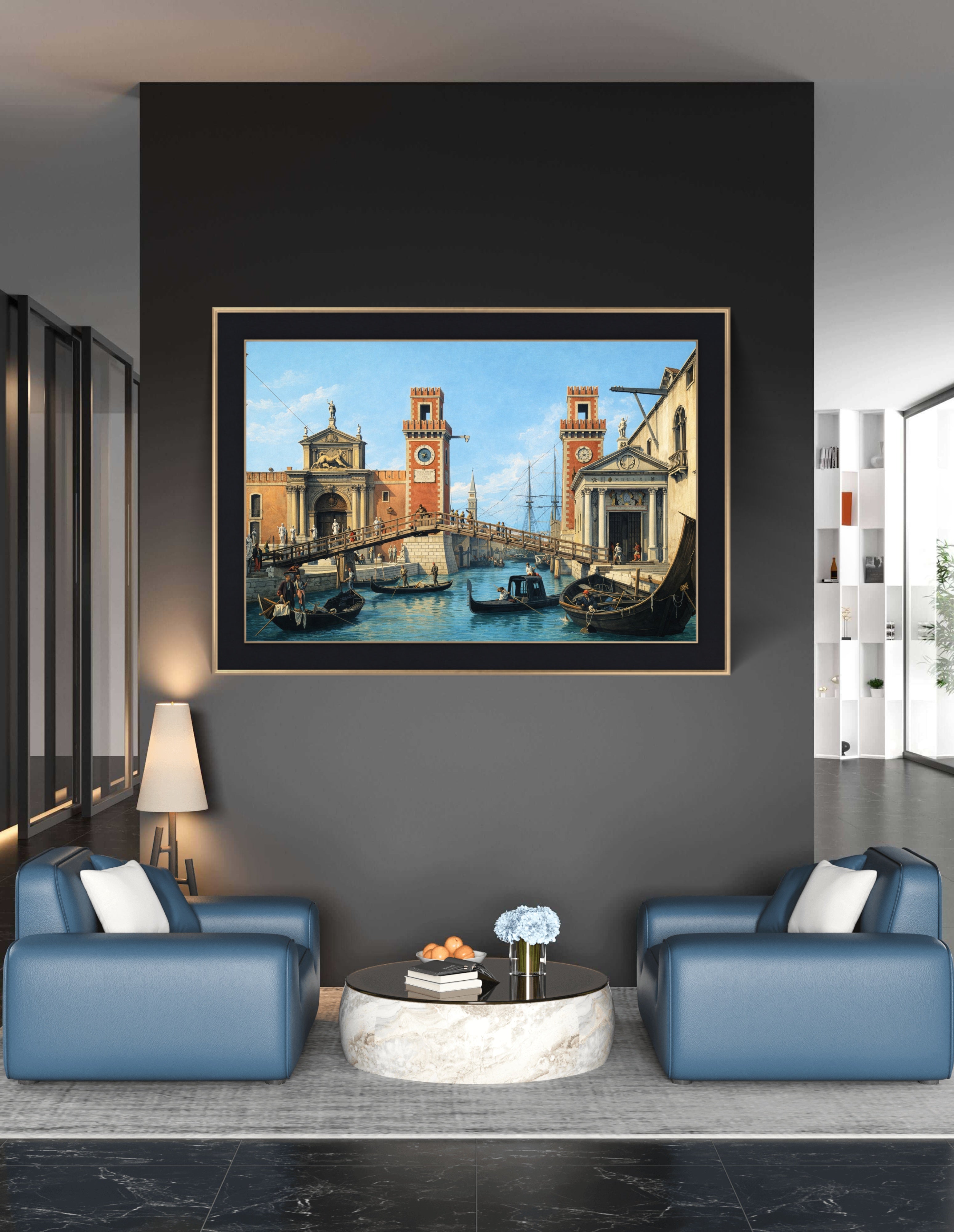 Venice: The Basin of San Marco on Ascension Day, by Canaletto.