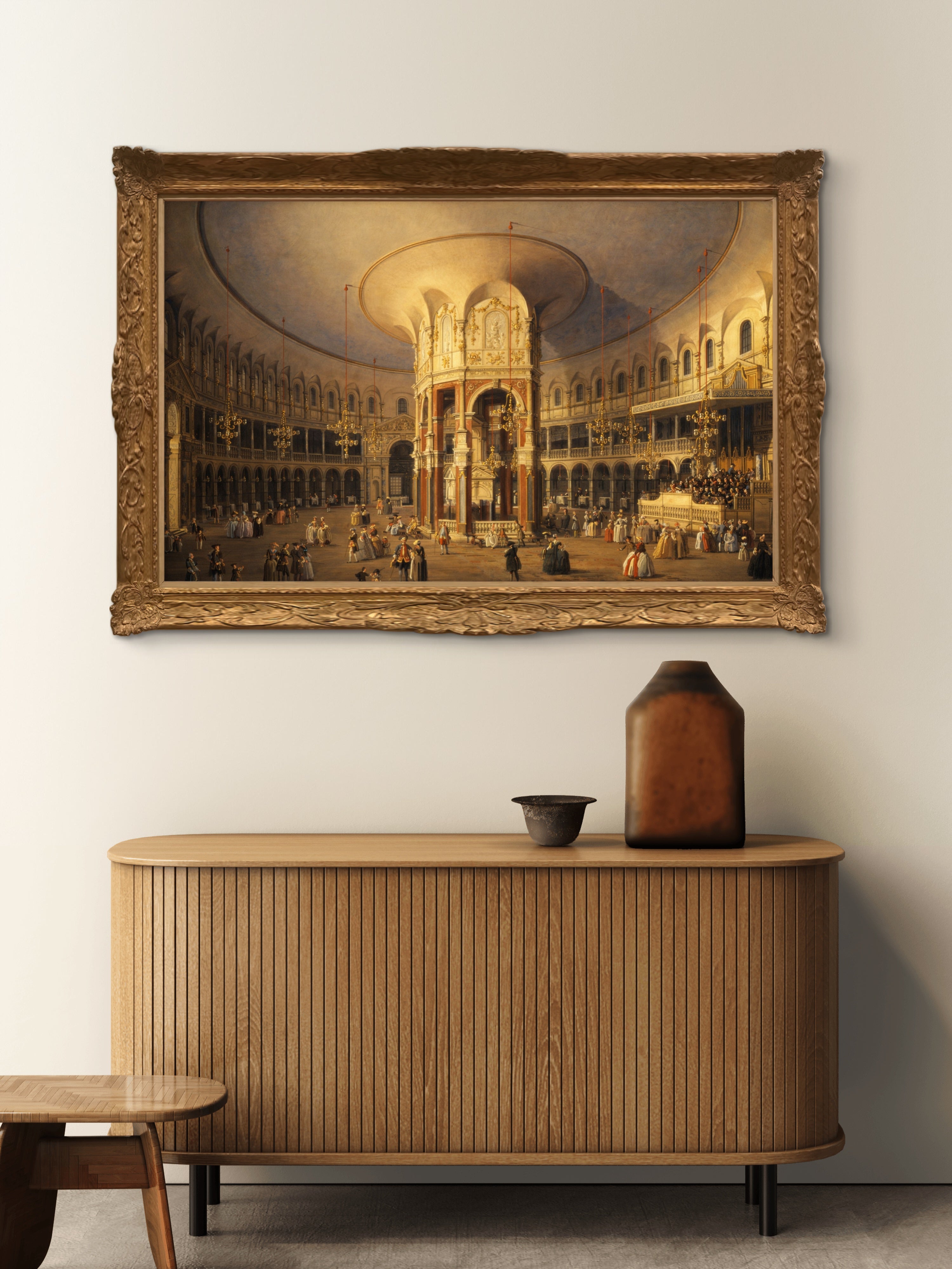 Canaletto (1697–1768) — London, Ranelagh, Interior of the Rotunda 1754