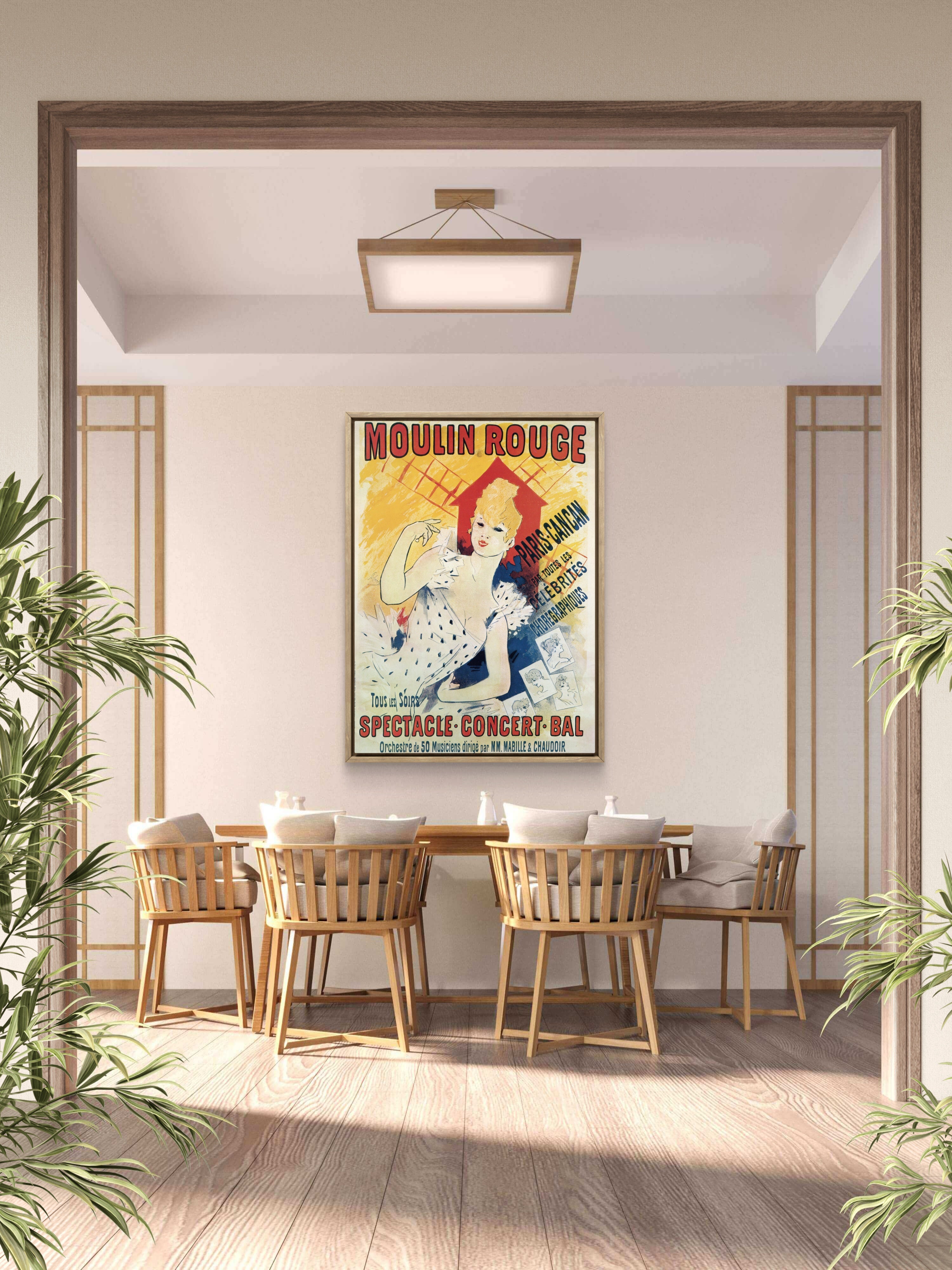 Jules Chéret Moulin Rouge 1892 - Vintage Belle Époque Poster