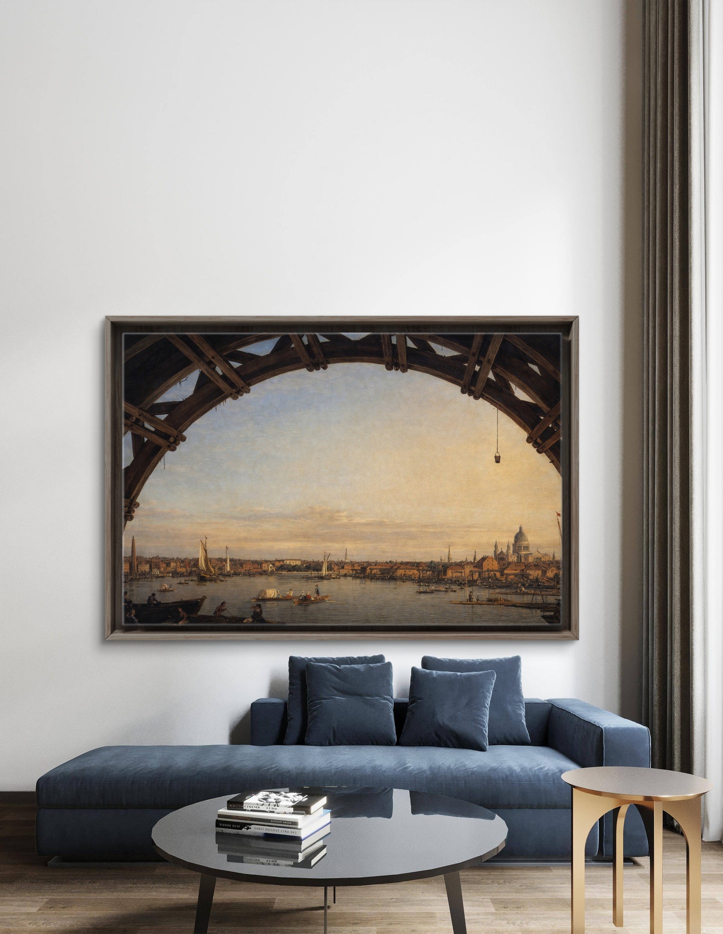 A View of the Thames with St Paul's Cathedral, by Canaletto