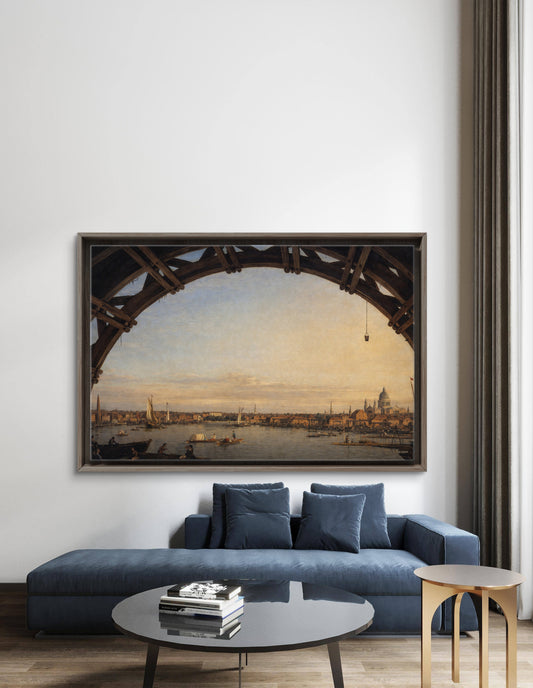 A View of the Thames with St Paul's Cathedral, by Canaletto