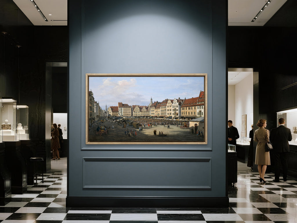 "Dresden, Old Market, by Canaletto," remastered in the Elliott Best Studio.