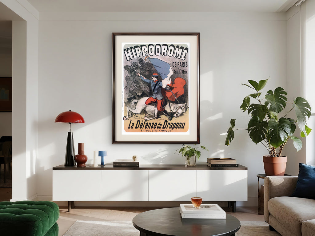Jules Chéret La Défense du Drapeau 1880 - Patriotic French Poster
