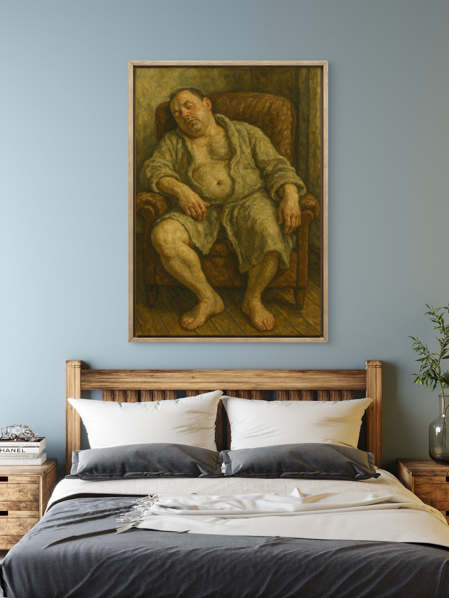 NEW! "Afternoon Snooze," Post-war Figurative Realism.