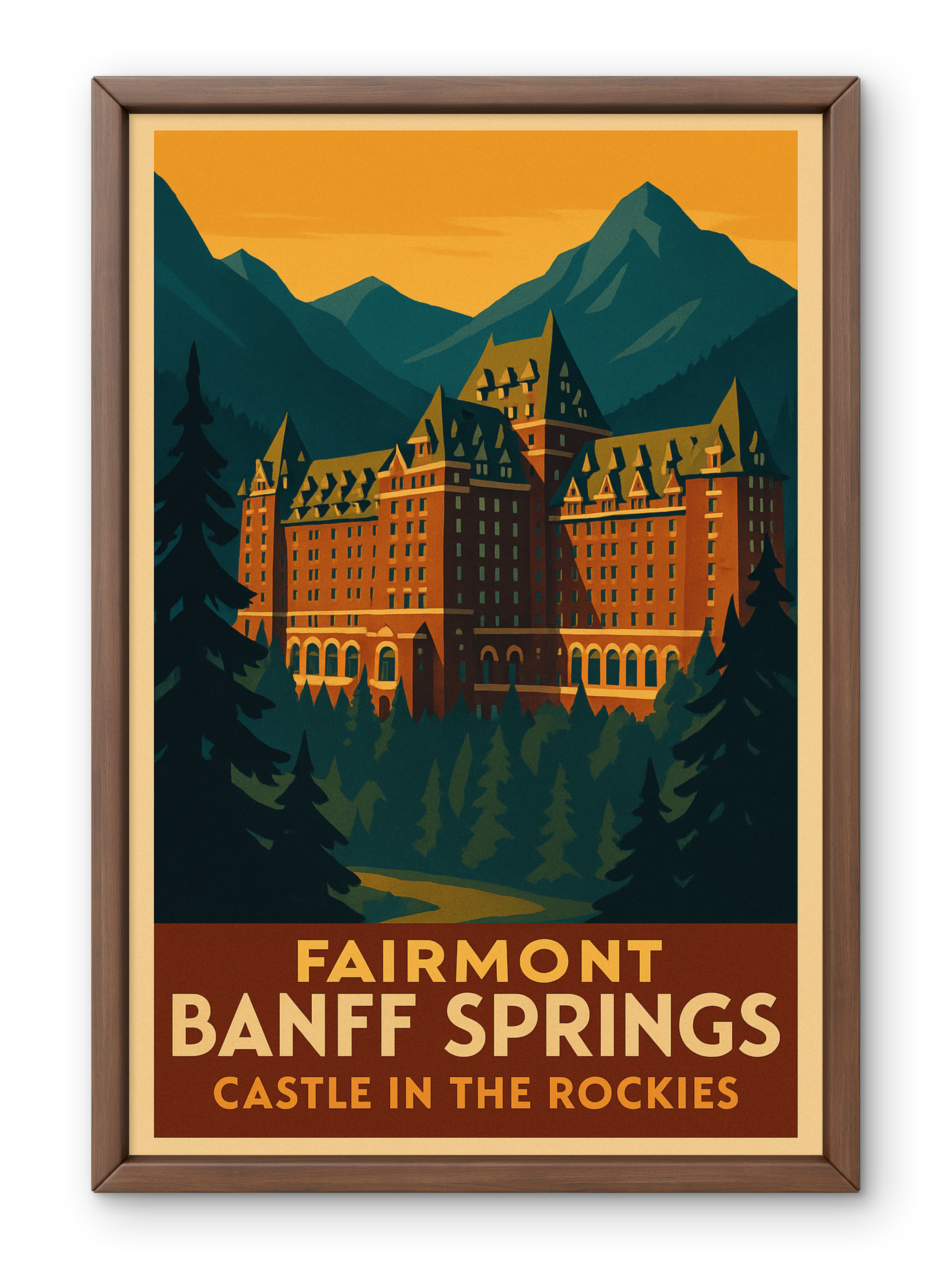 FRAMED & READY TO HANG The Fairmont Banff Springs, Alberta