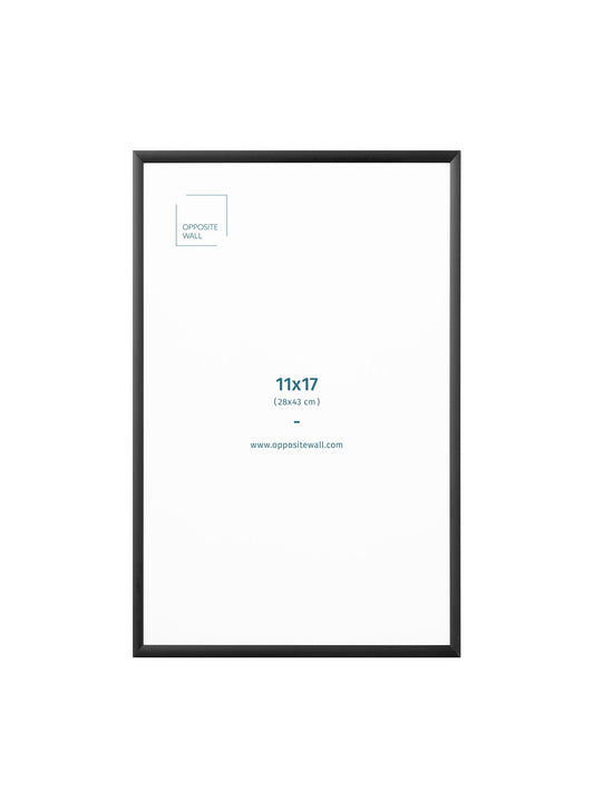Black Metal Frame, 11x17 in | 28x43 cm