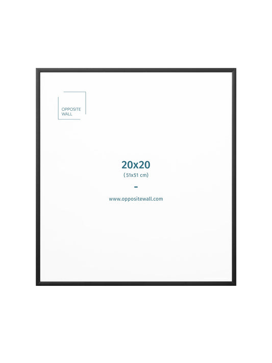 Black Metal Frame, 20x20 in | 51x51 cm