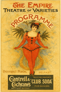 Empire Theatre of Varieties Victorian Music Hall Poster