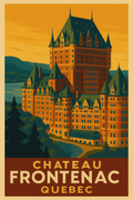 FRAMED & READY TO HANG! Chateau Frontenac, QC - part of our Canadian Grand Tour